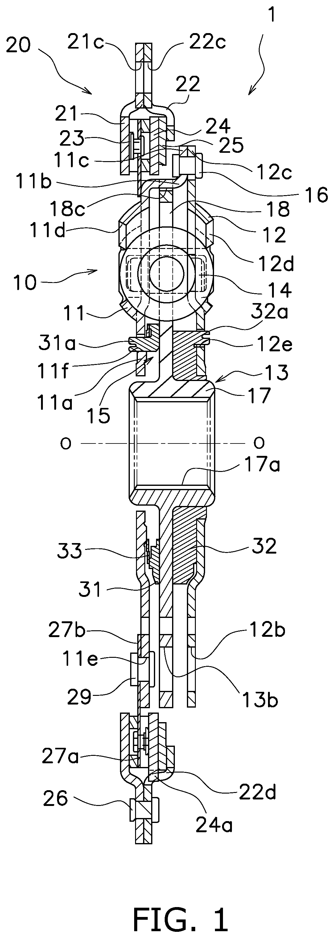 Patent US11815148 — Damper device — Figure 1