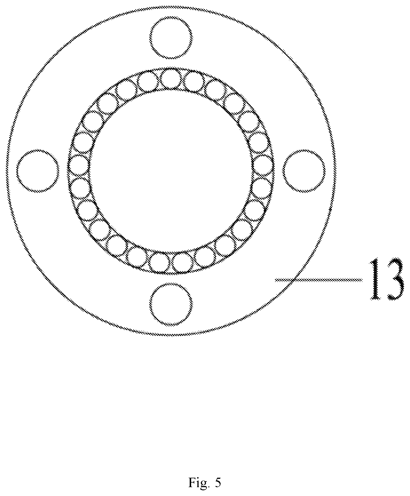Patent US11815150 Figure 5 – Magnetostriction-based vibration suppression apparatus for steel pipe of power transmission tower and suppression method thereof