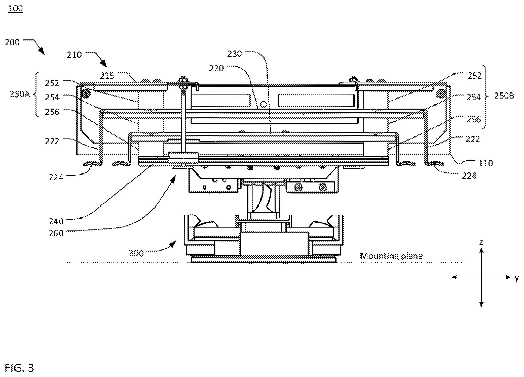 Patent US11815153 Figure 3 – Passive motion isolation system