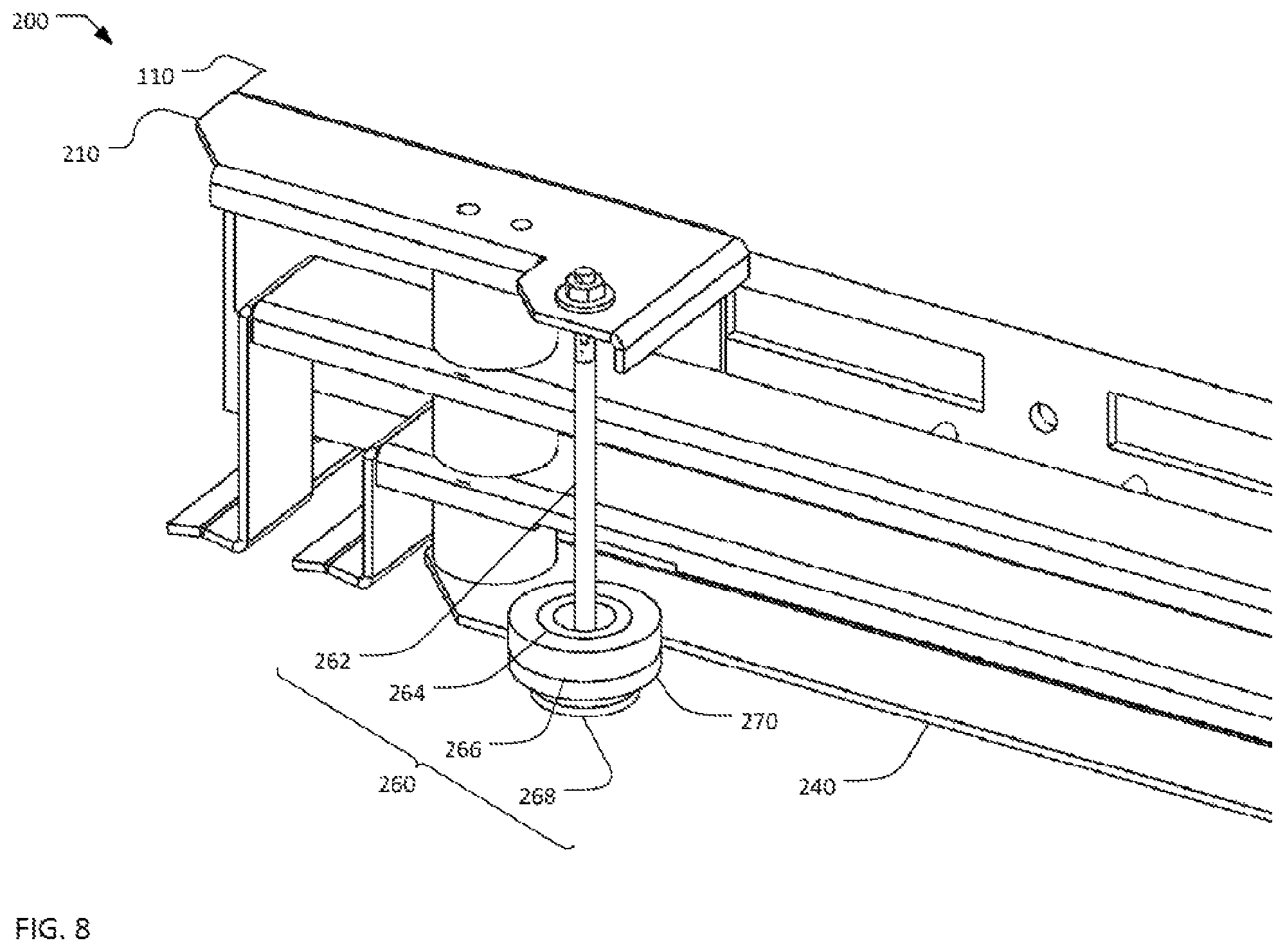 Patent US11815153 Figure 8 – Passive motion isolation system