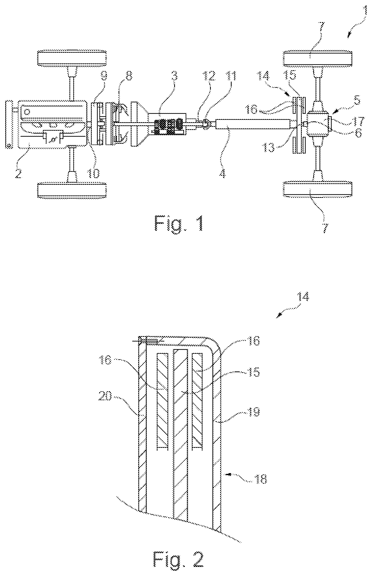 Patent US11815154 Figure 1 – Drive train having centrifugal pendulum