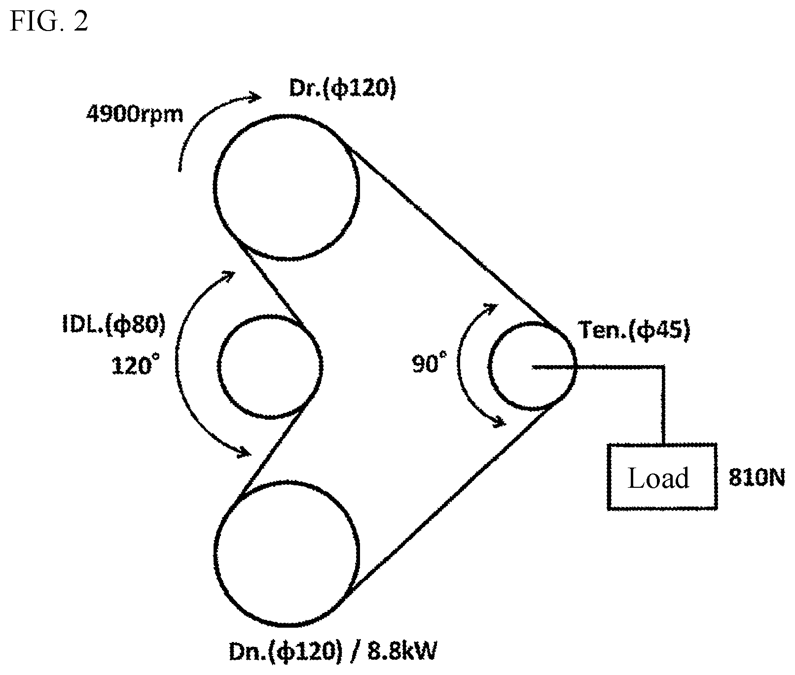 Patent US11815158 Figure 2 – Core wire for friction transmission belts, friction transmission belt, and manufacturing methods therefor