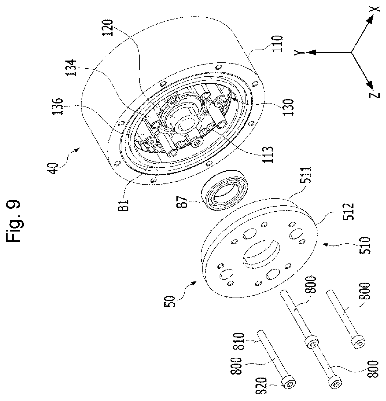 Patent US11815162 Figure 9 – Reducer