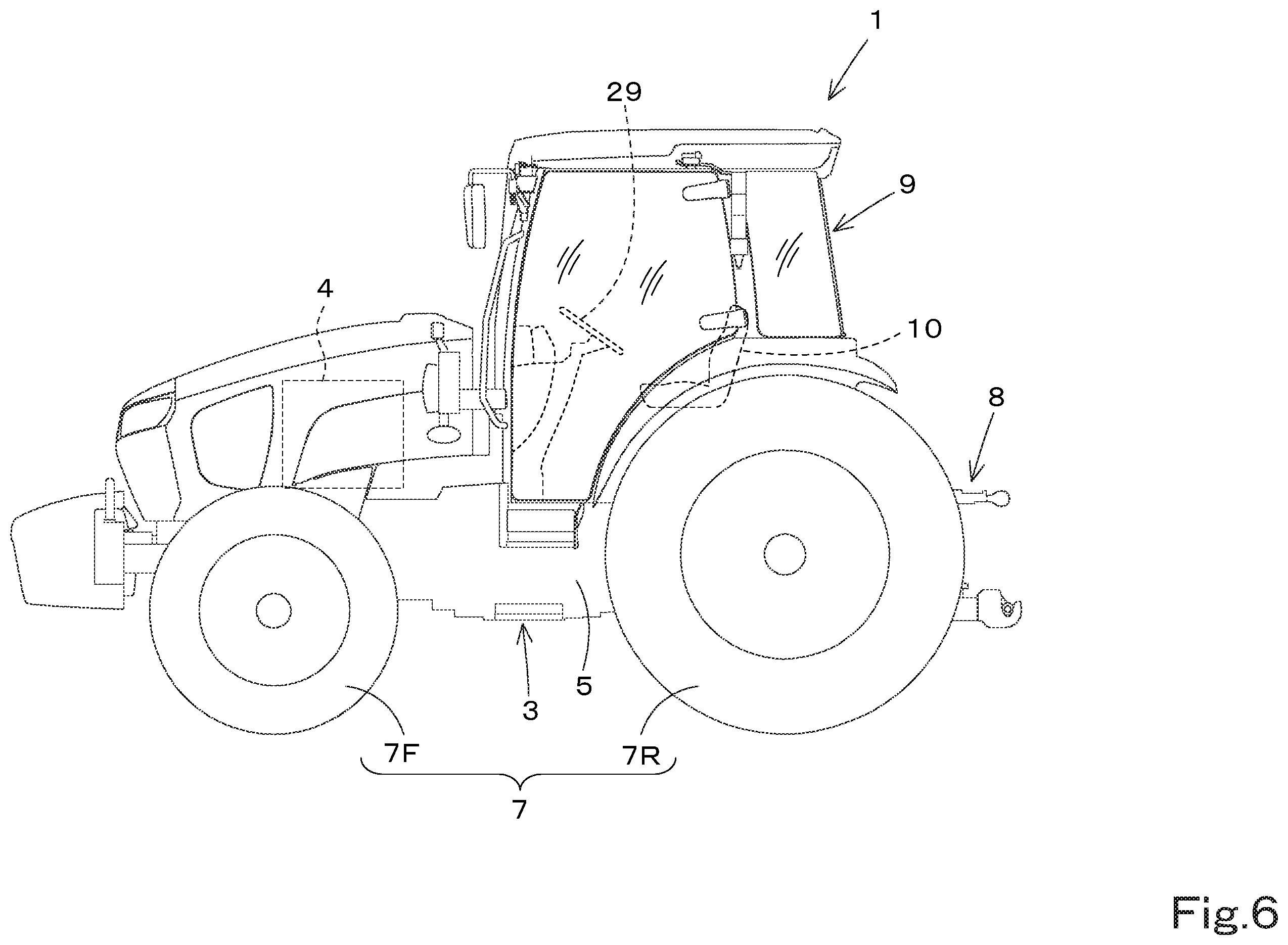 Patent US11815168 Figure 8 – Work vehicle