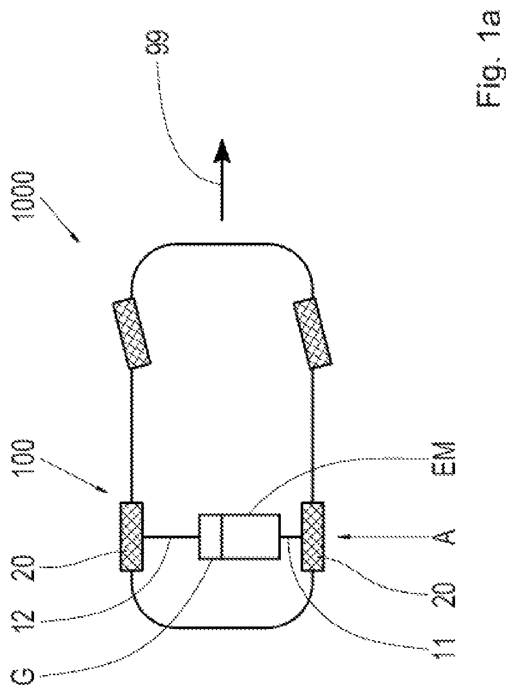 Patent US11815169 Figure 1 – Transmission, drive train and vehicle having a transmission