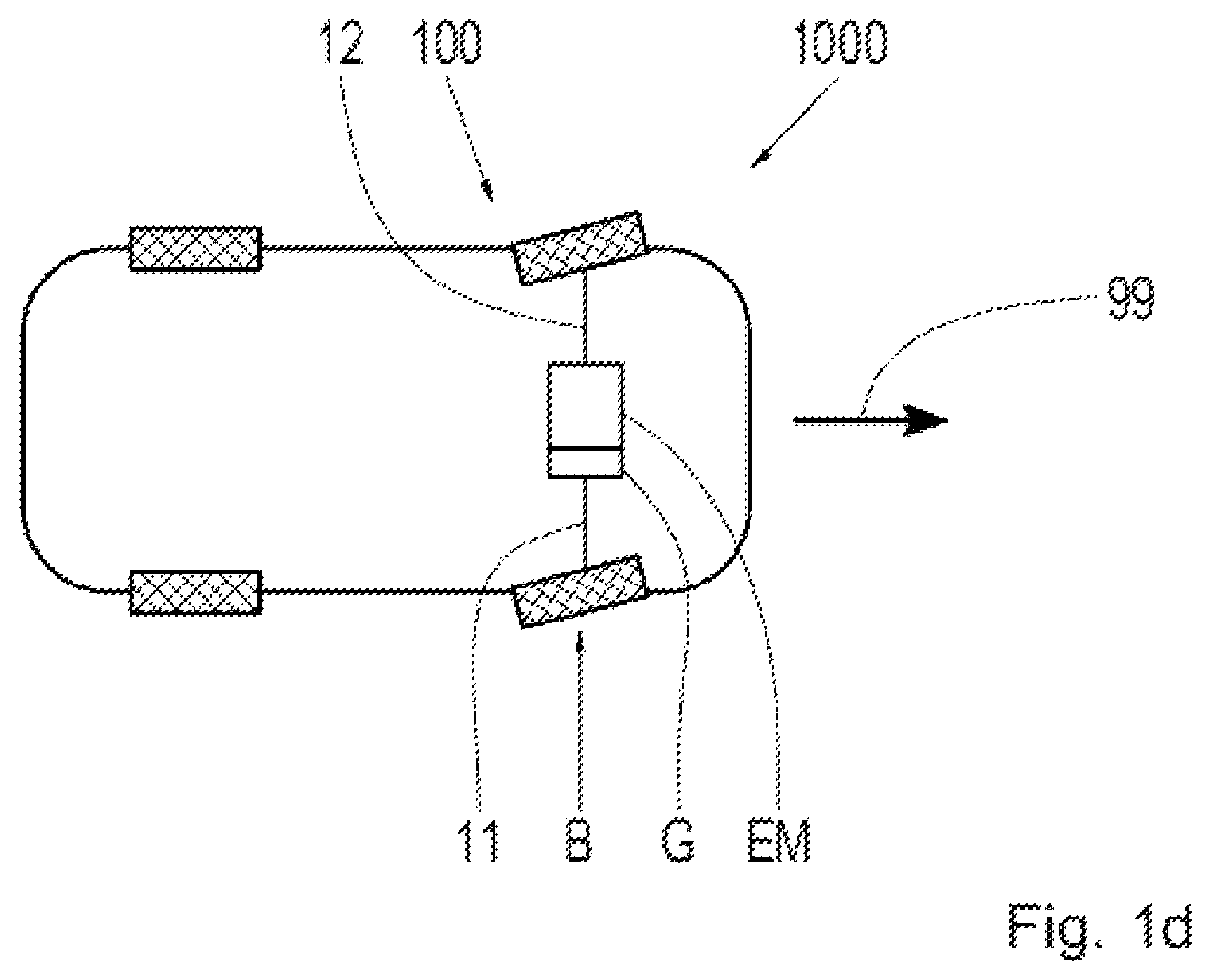 Patent US11815169 Figure 4 – Transmission, drive train and vehicle having a transmission
