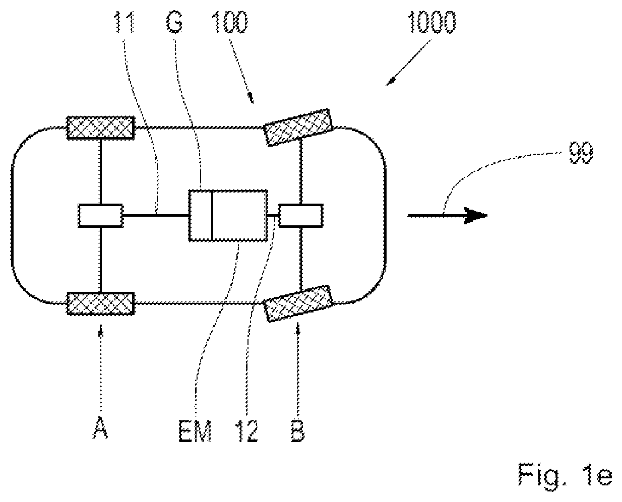 Patent US11815169 Figure 5 – Transmission, drive train and vehicle having a transmission