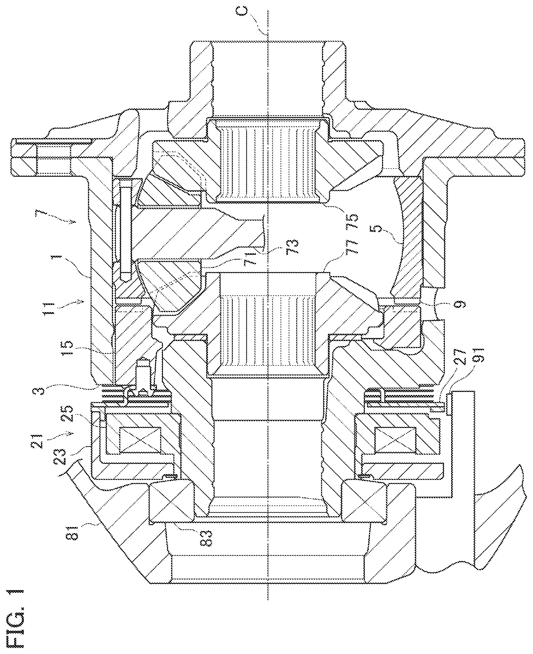 Patent US11815171 Figure 1 – Differential device