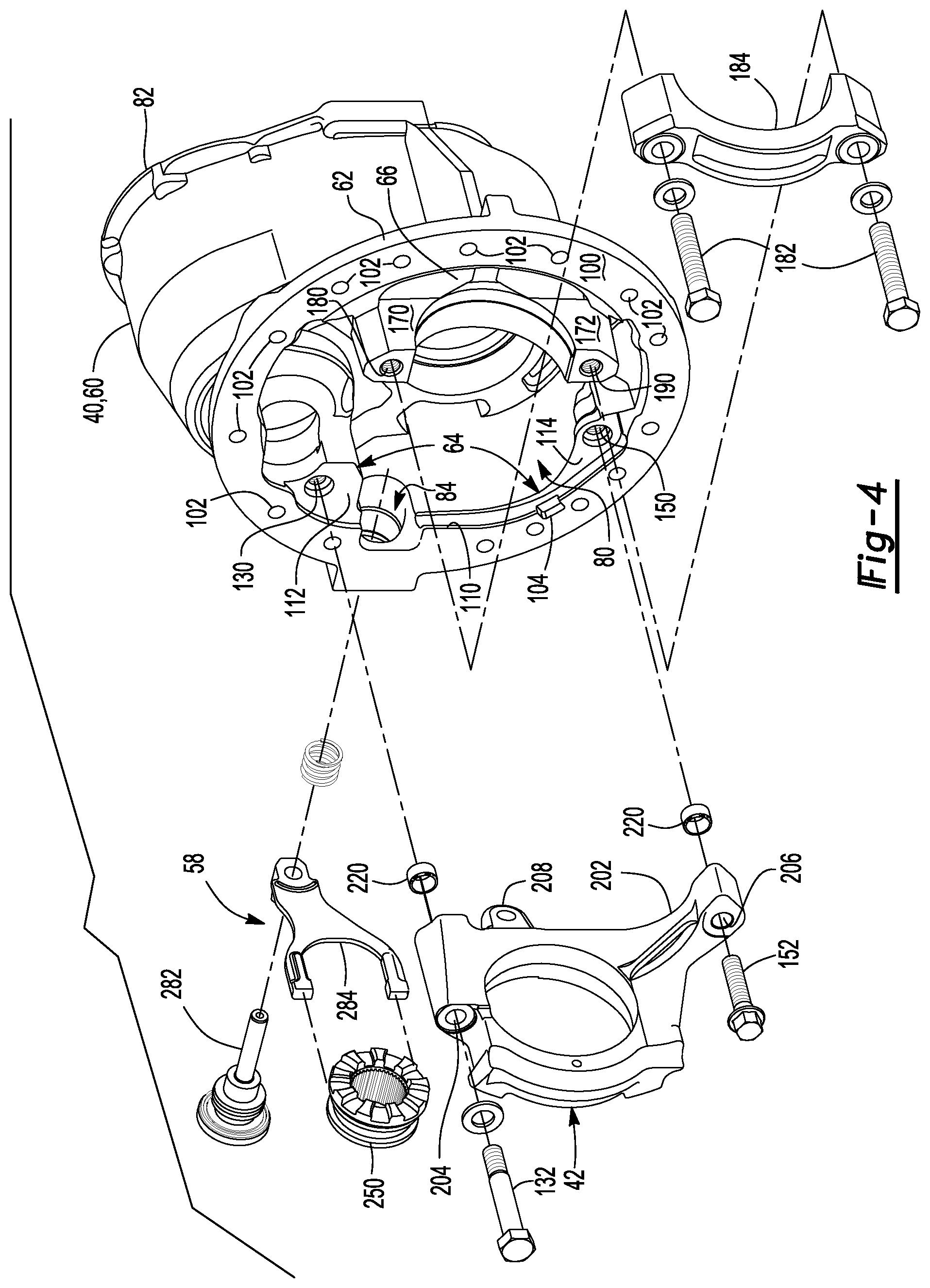 Patent US11815174 Figure 4 – Differential carrier assembly