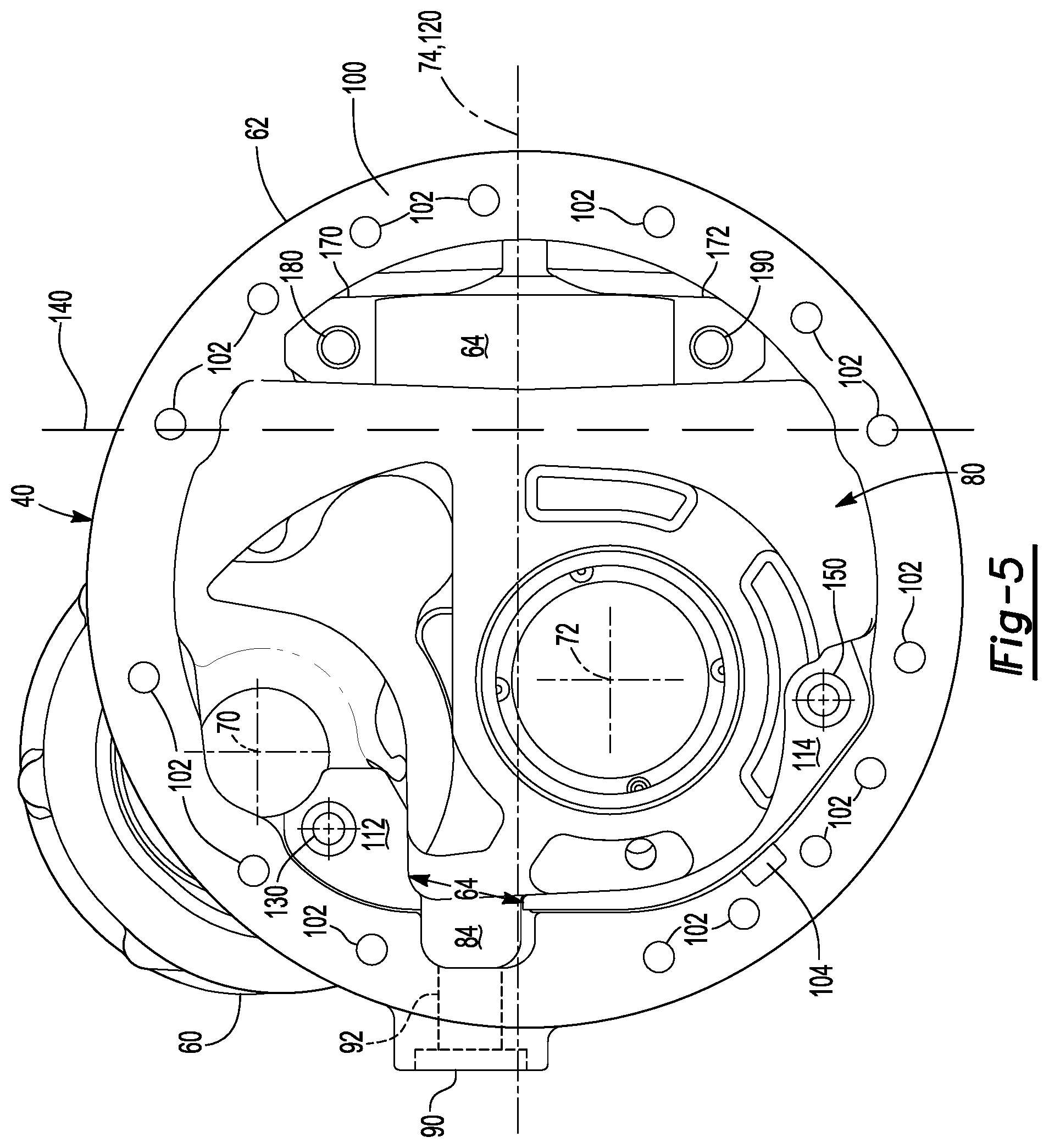Patent US11815174 Figure 5 – Differential carrier assembly