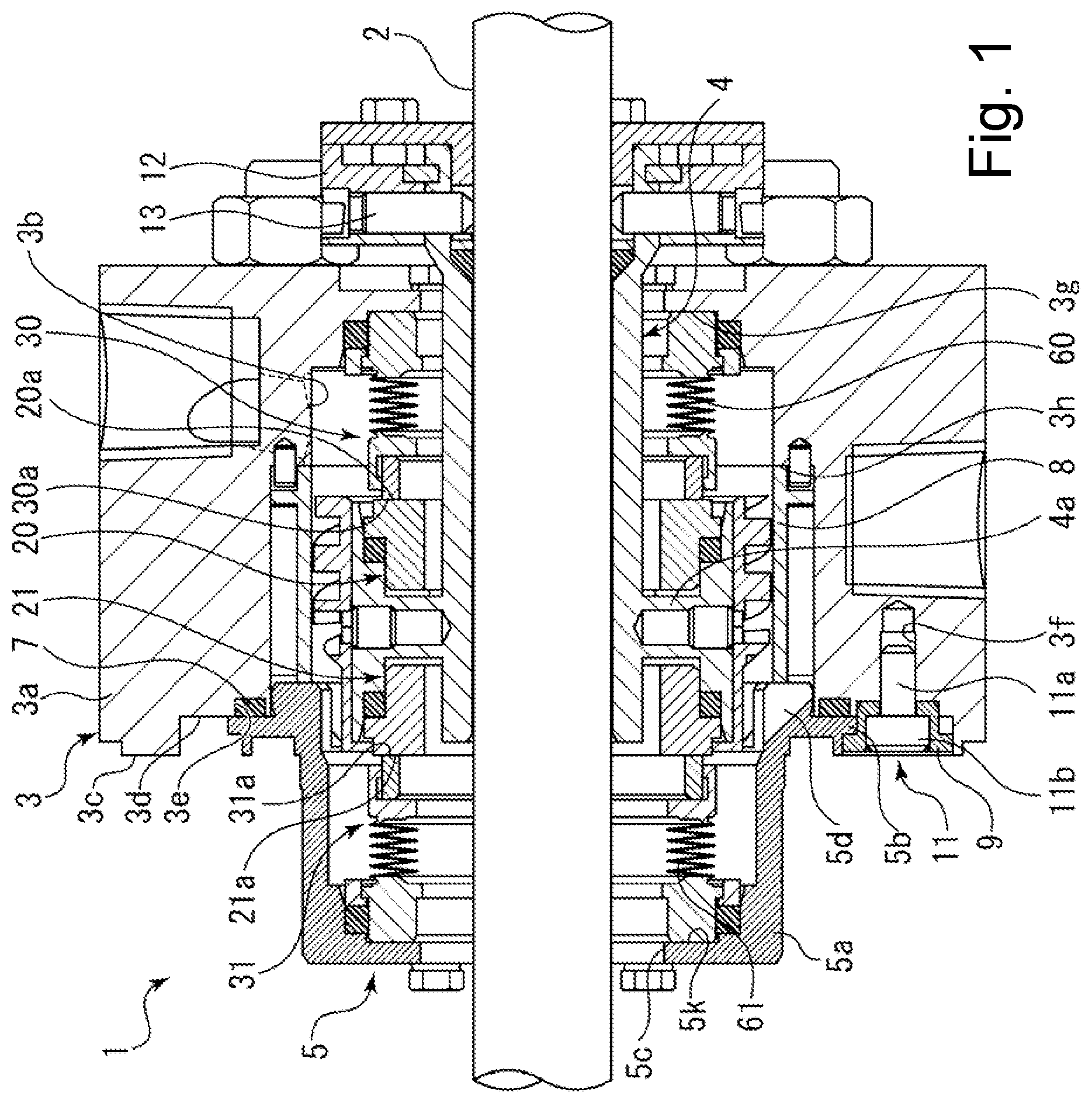 Patent US11815183 Figure 1 – Mechanical seal