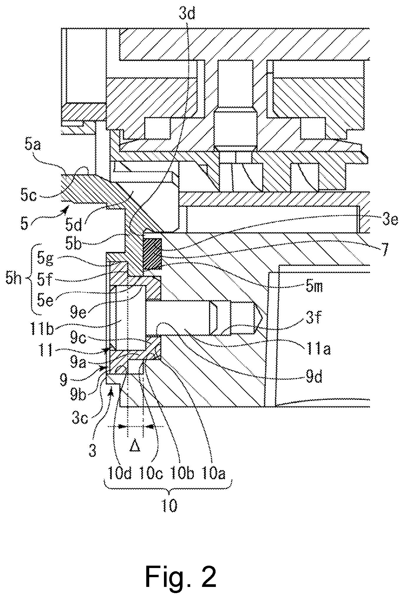 Patent US11815183 Figure 2 – Mechanical seal
