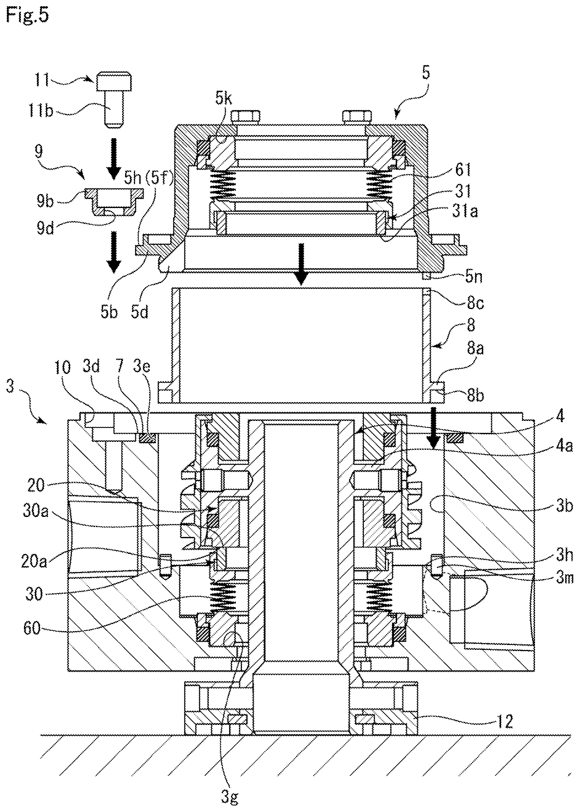 Patent US11815183 Figure 5 – Mechanical seal