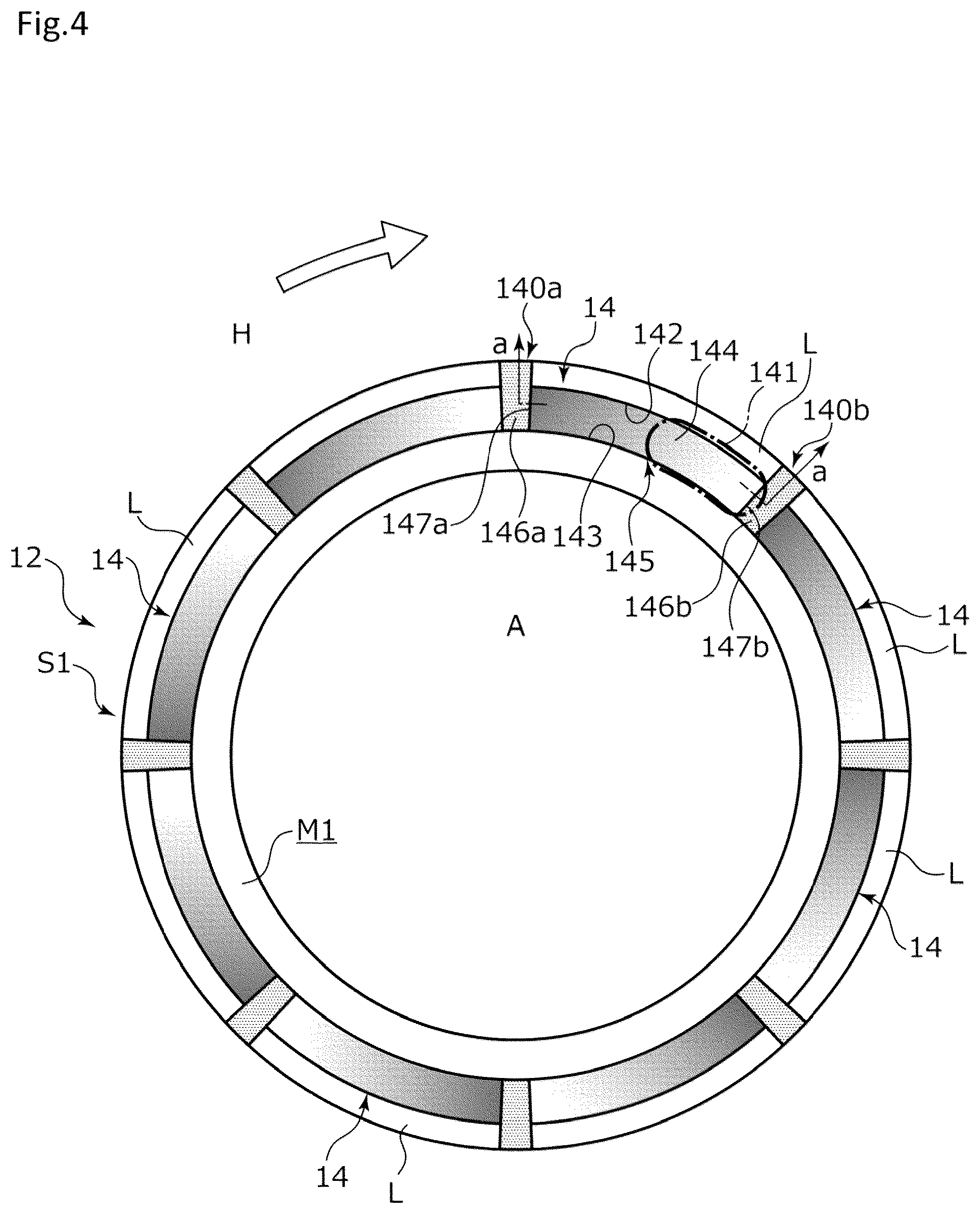 Patent US11815184 Figure 4 – Sliding component
