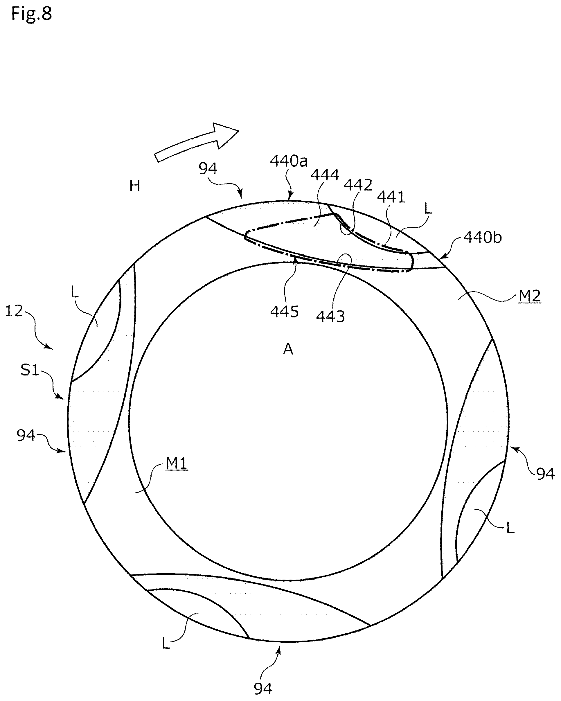 Patent US11815184 Figure 8 – Sliding component