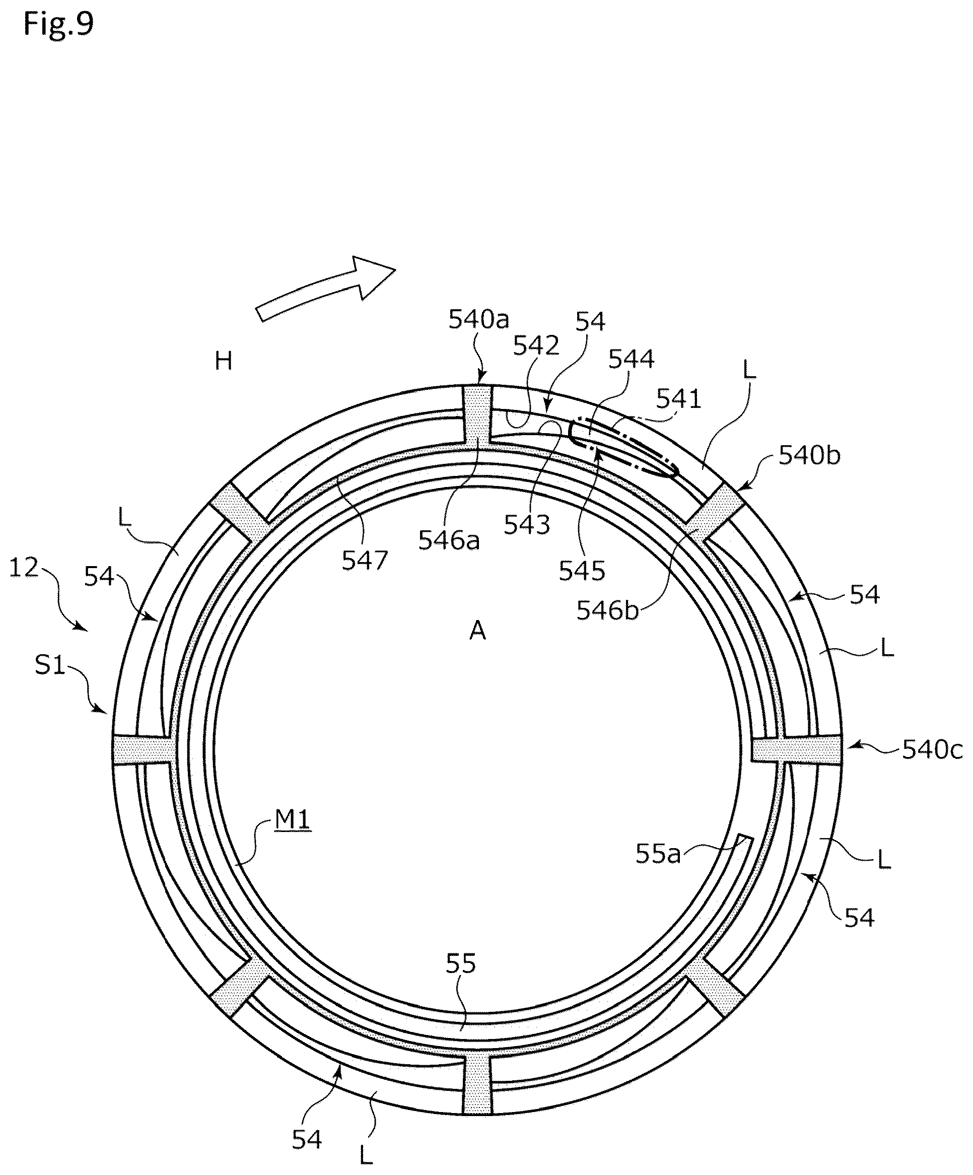 Patent US11815184 Figure 9 – Sliding component