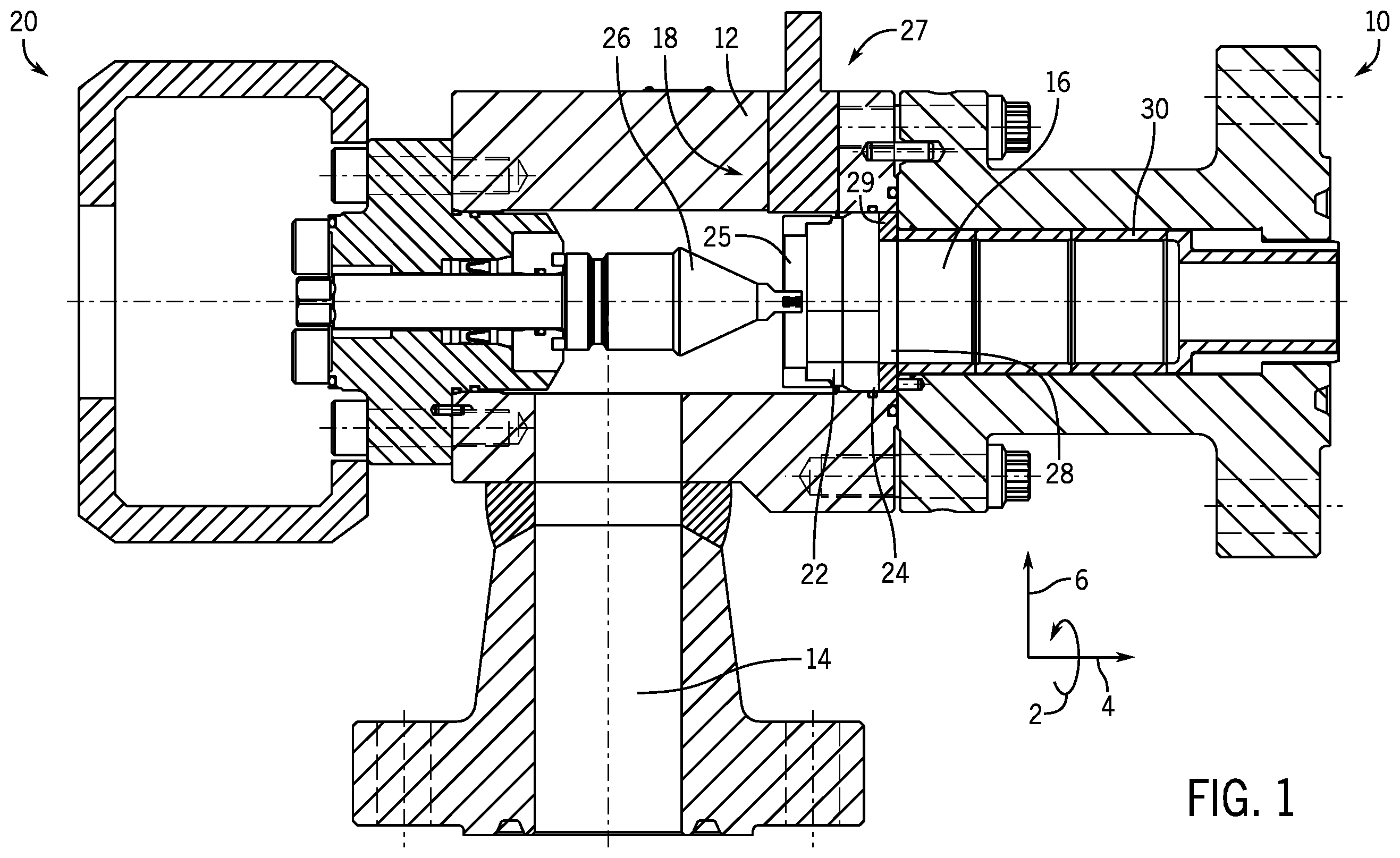 Patent US11815191 Figure 1 – Adjustable erosion resistant choke valve
