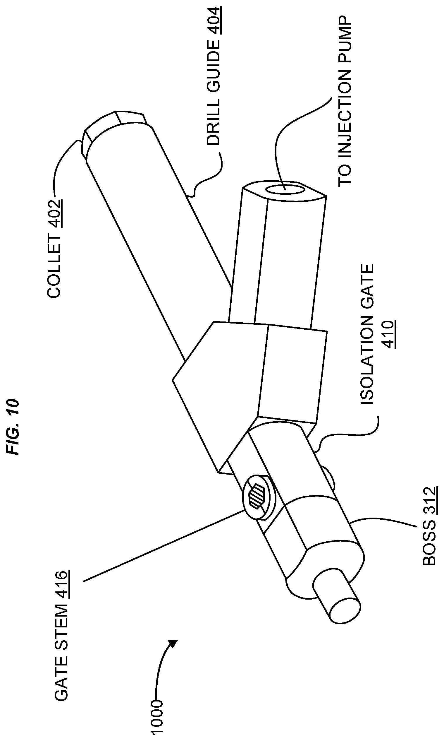 Patent US11815192 Figure 13 – Plurality of studs being friction welded to an exterior surface of a curved structure having a block patch and a steel patch between the exterior surface and the studs