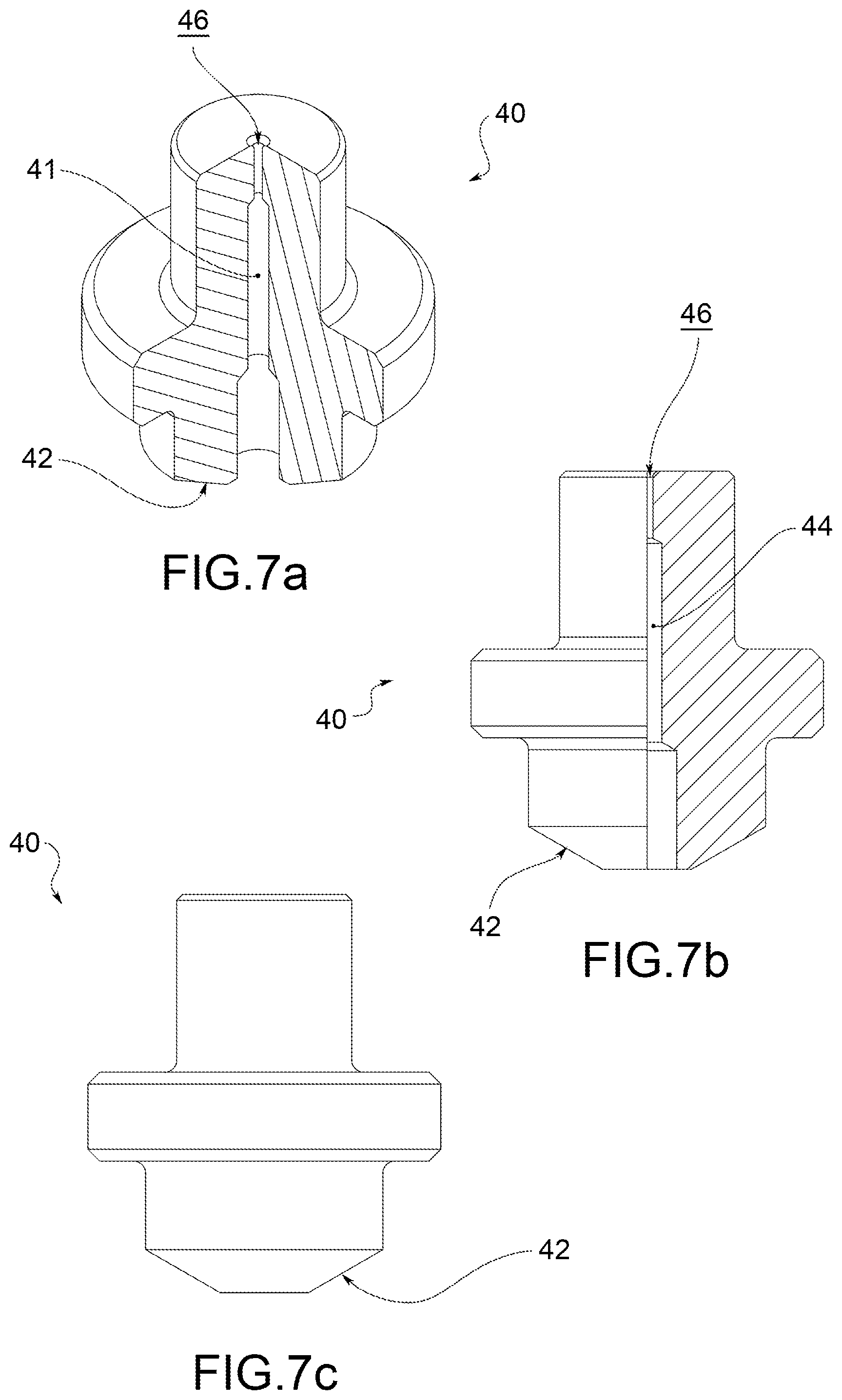 Patent US11815194 Figure 7 – On/off valve for a high pressure gas tank, particularly for automotive hydrogen fuel cell system