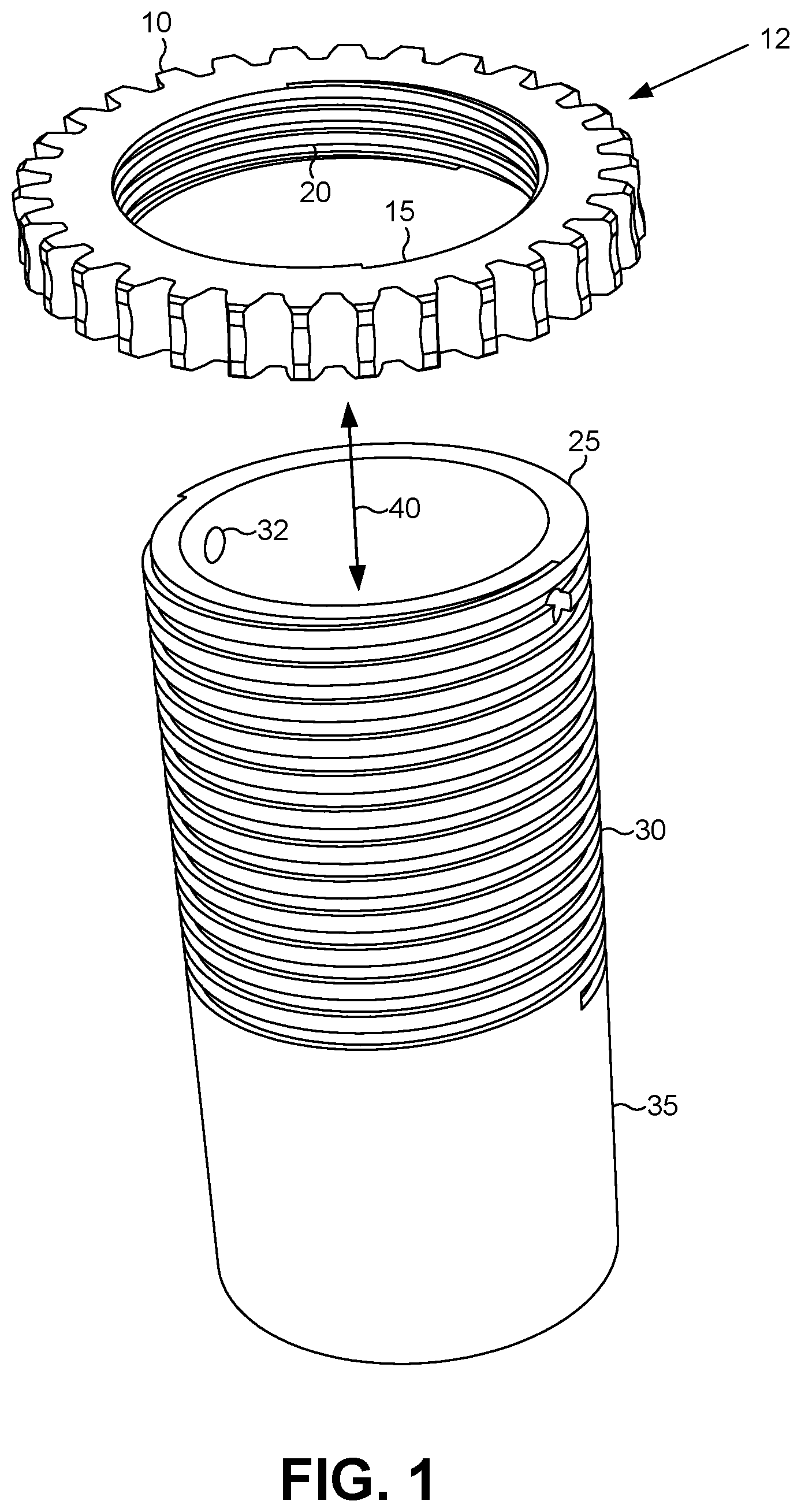 Patent US11815200 Figure 1 – Apparatus for connection and sealing of utility connections