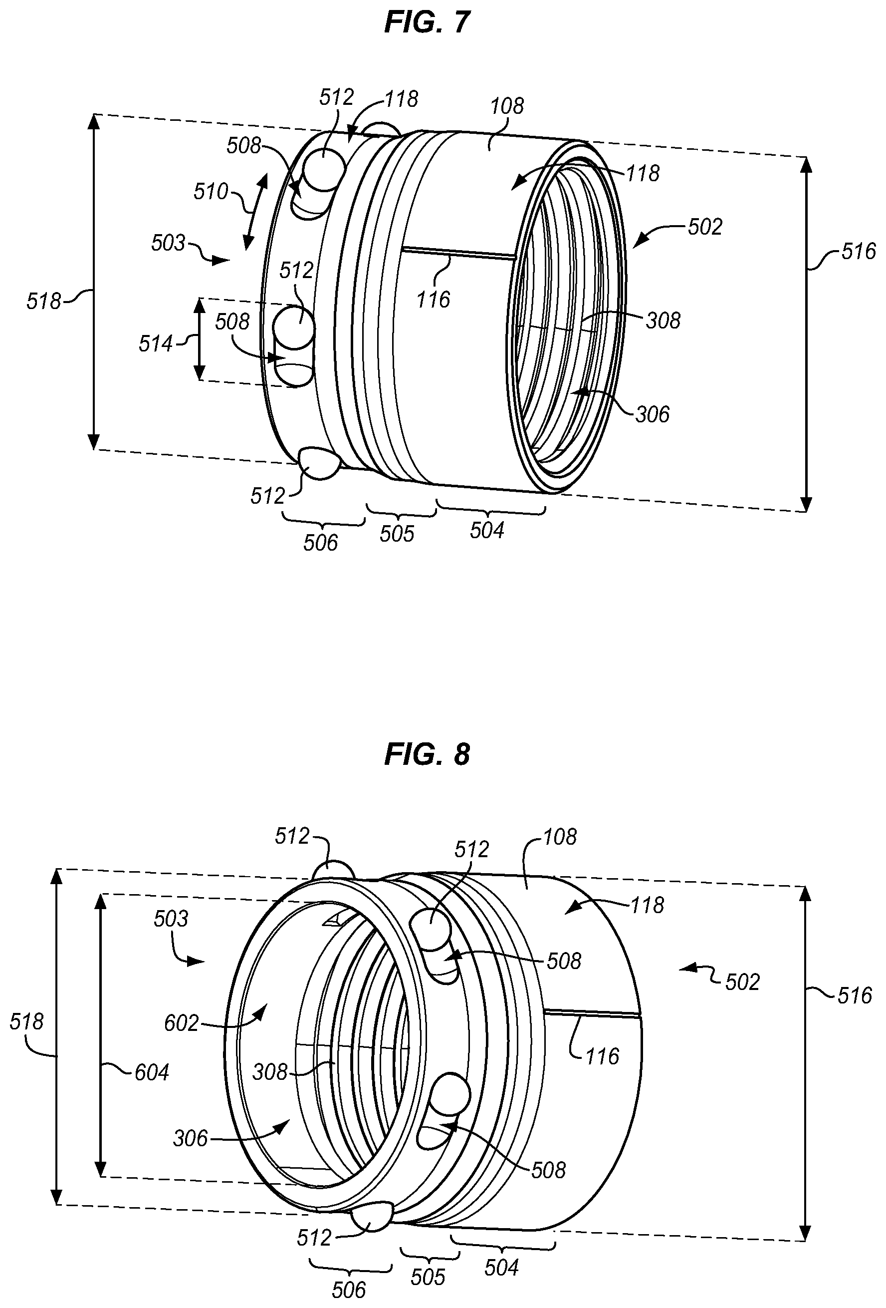 Patent US11815202 Figure 5 – Compression fitting with visual torque indicator