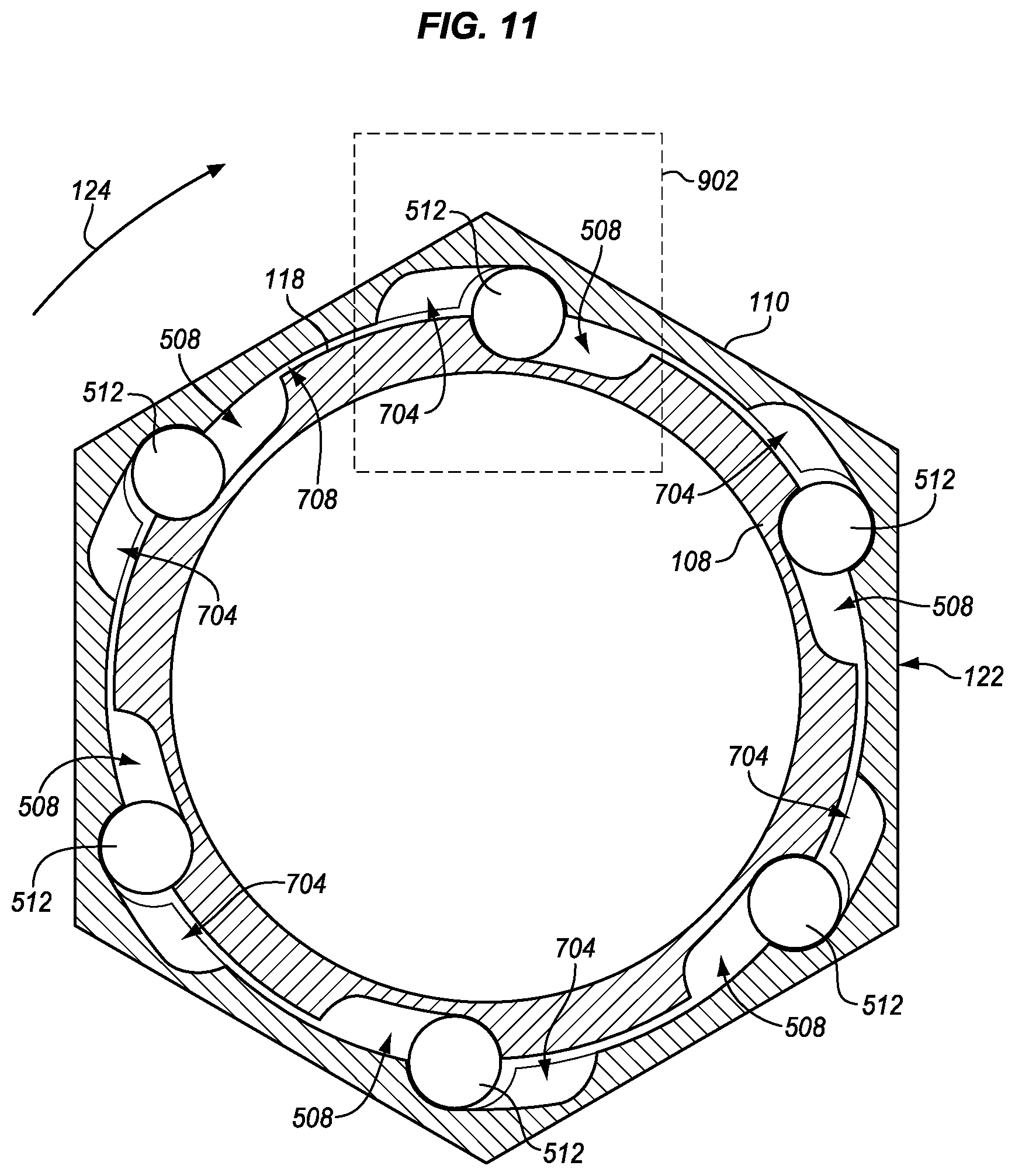 Patent US11815202 Figure 7 – Compression fitting with visual torque indicator
