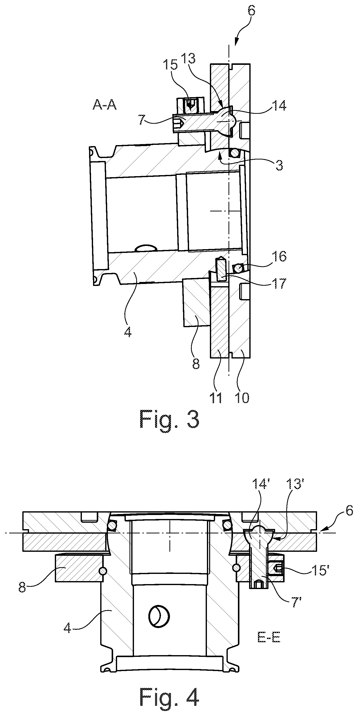Patent US11815203 Figure 2 – Device for gas-tight connection between a connection surface and a reference surface