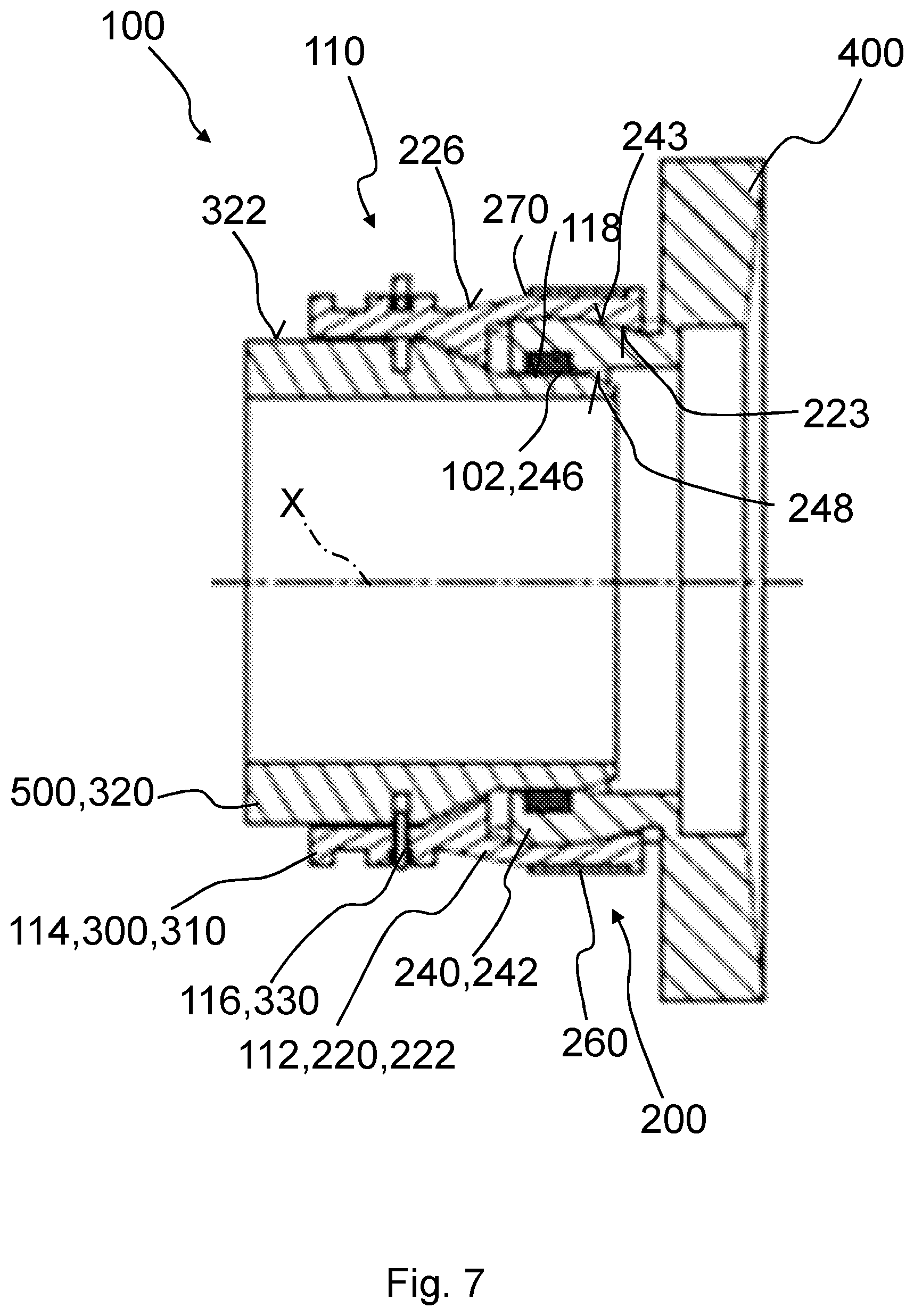 Patent US11815205 Figure 7 – Coupling assembly for pipes