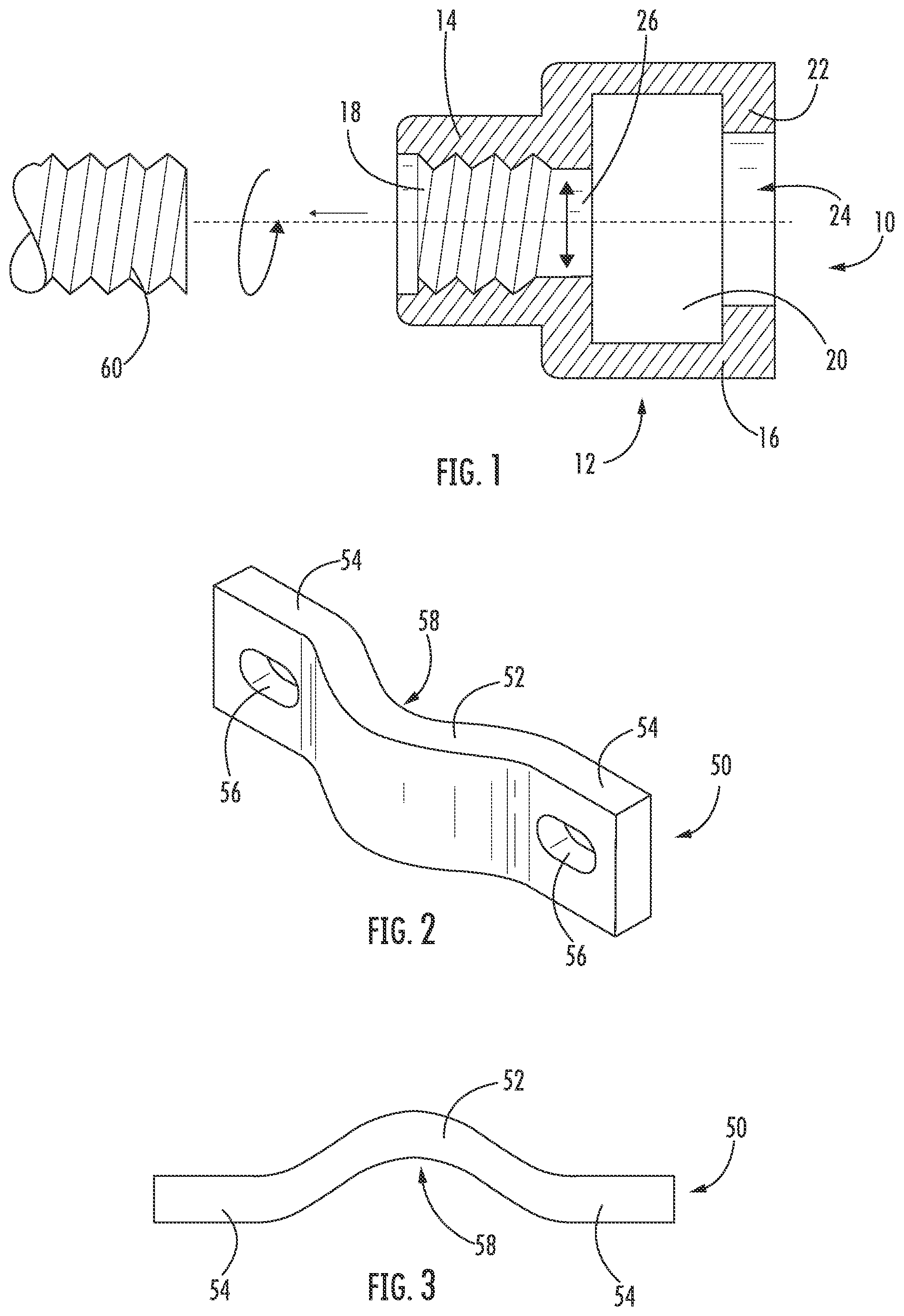 Patent US11815207 Figure 1 – Adapter for mounting cables and cable hangers and clamp members for mounting same