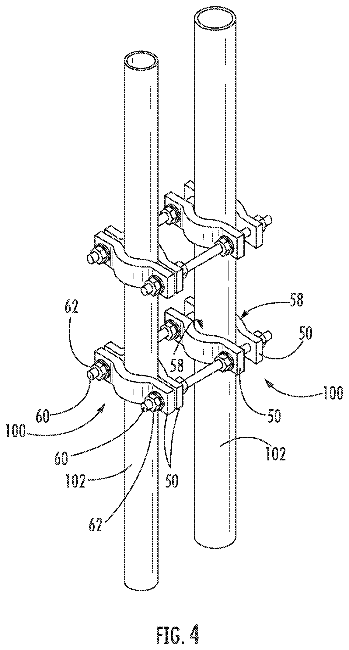 Patent US11815207 Figure 2 – Adapter for mounting cables and cable hangers and clamp members for mounting same