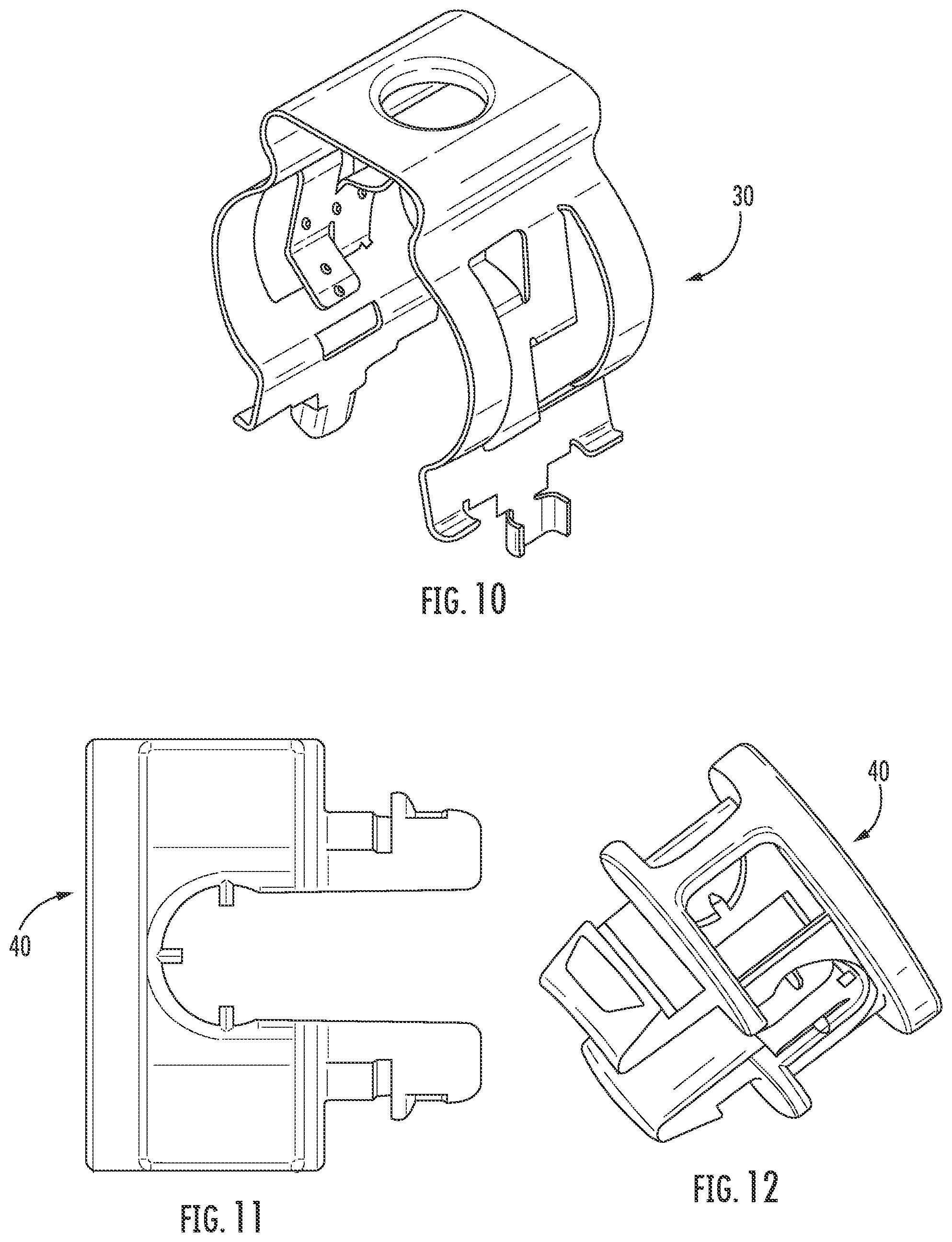 Patent US11815207 Figure 4 – Adapter for mounting cables and cable hangers and clamp members for mounting same