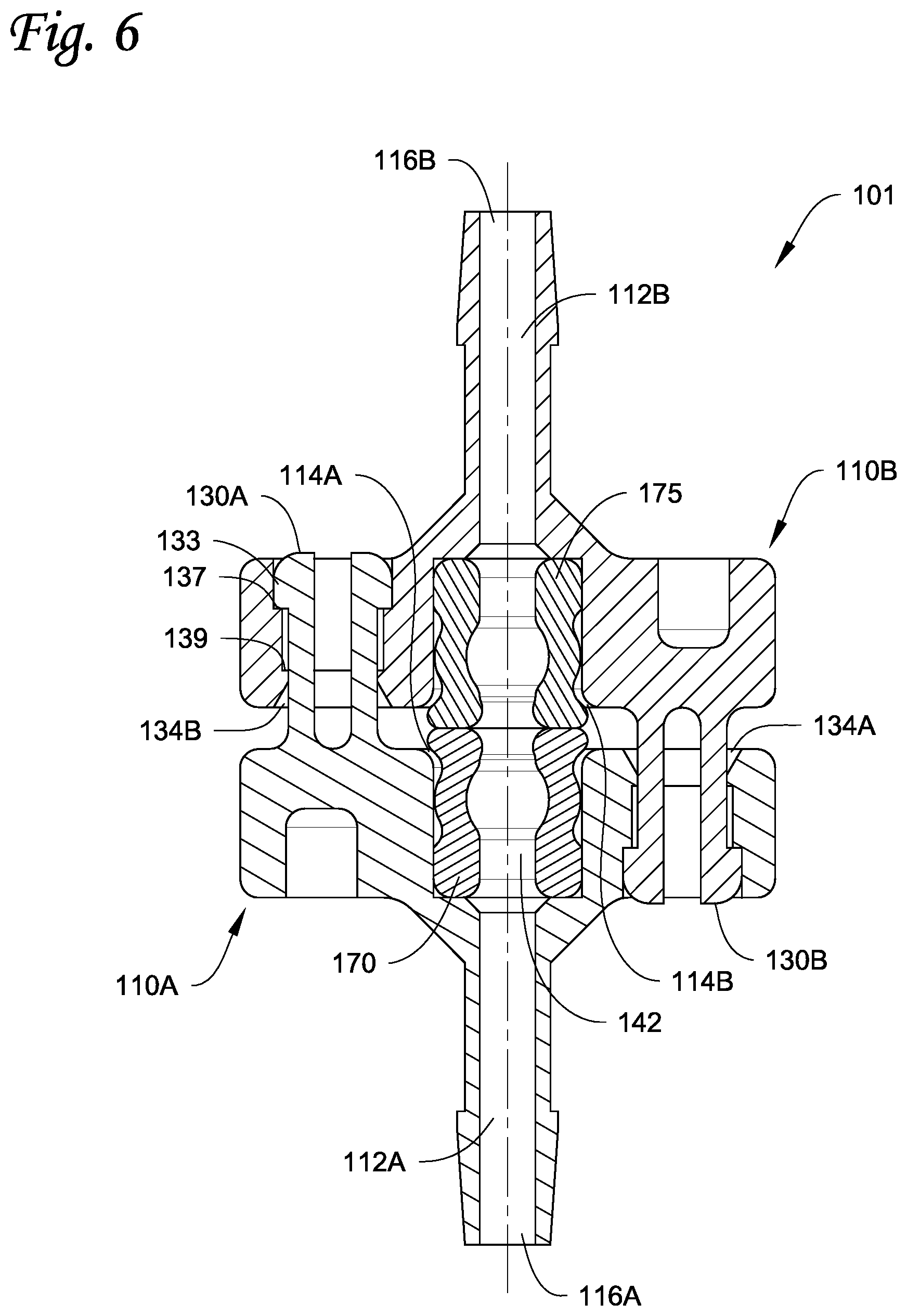 Patent US11815211 Figure 6 – Aseptic coupling assembly and method of aseptic coupling