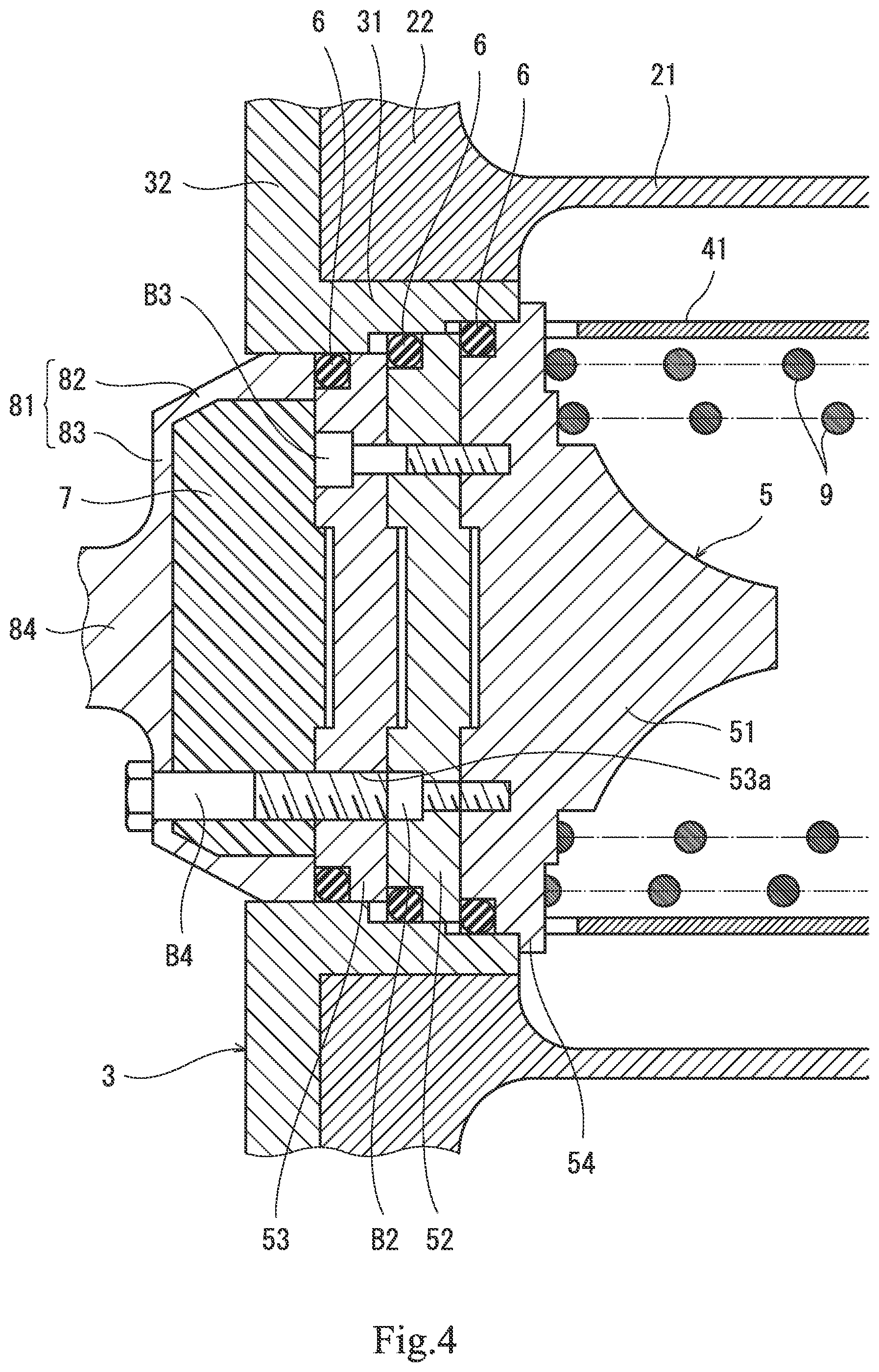 Patent US11815212 Figure 4 – Emergency release mechanism for fluid loading equipment