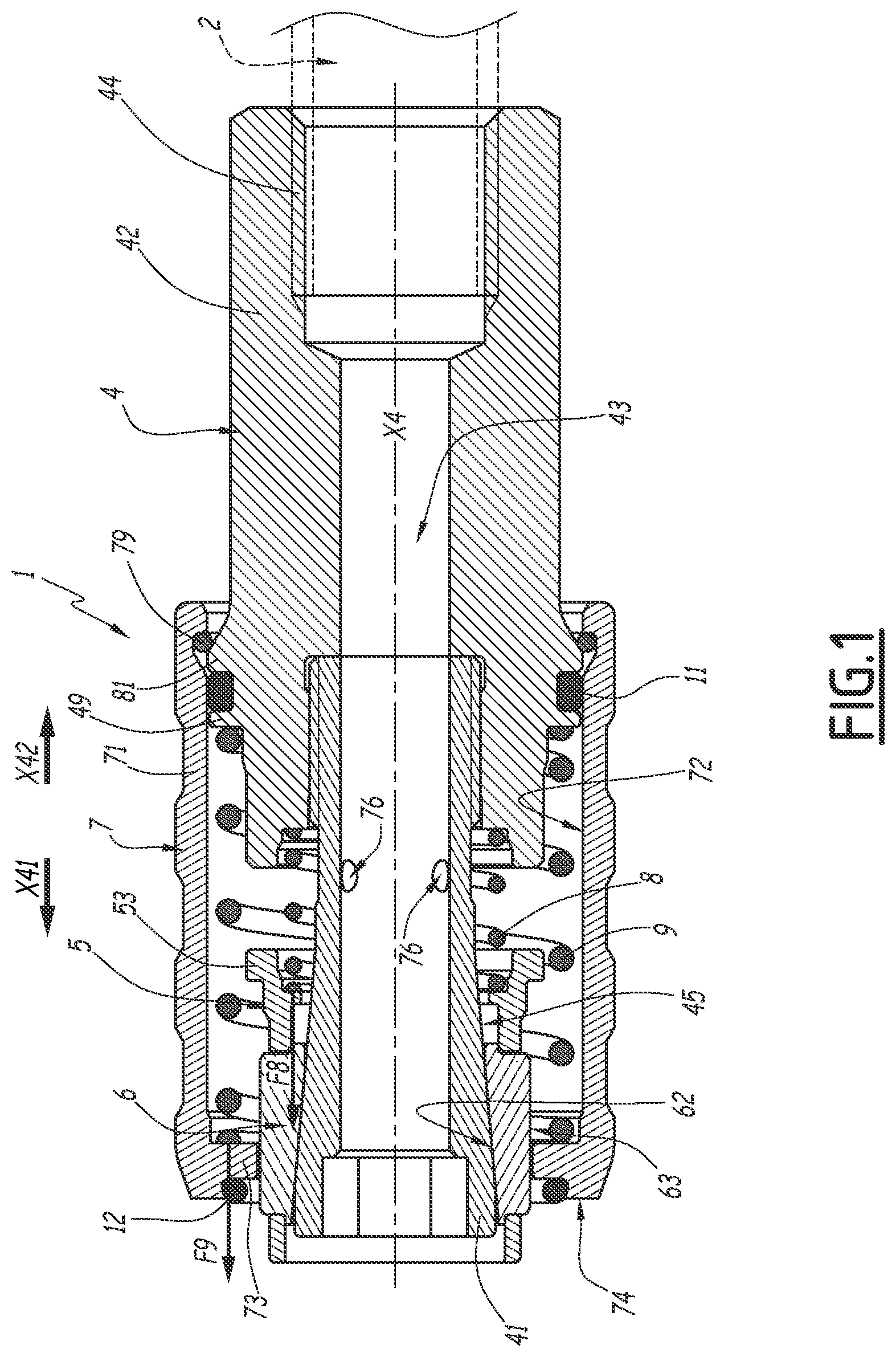 Patent US11815213 Figure 1 – Connector element