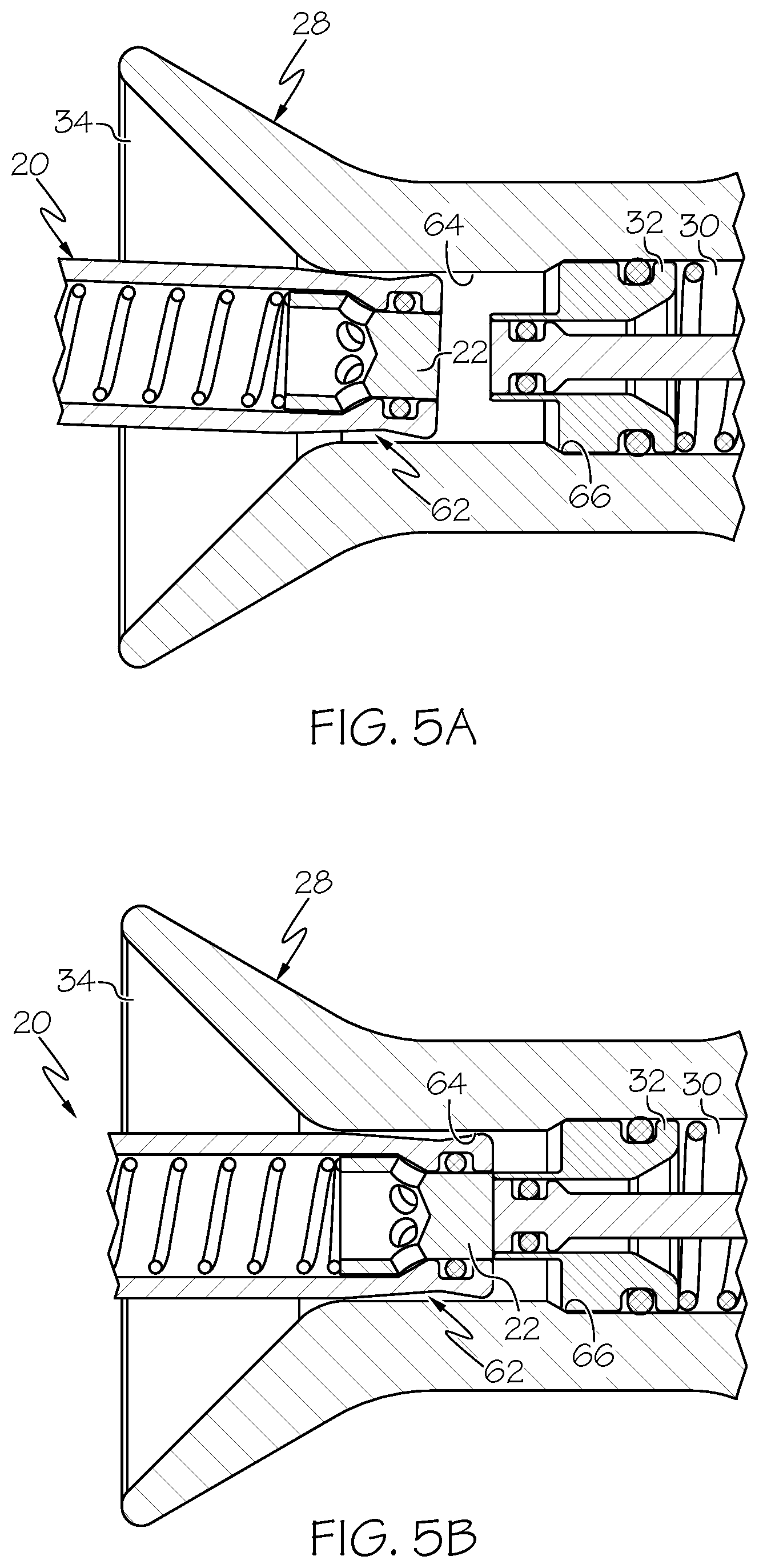 Patent US11815214 Figure 5 – Blind mate fluid coupling with misalignment compensation