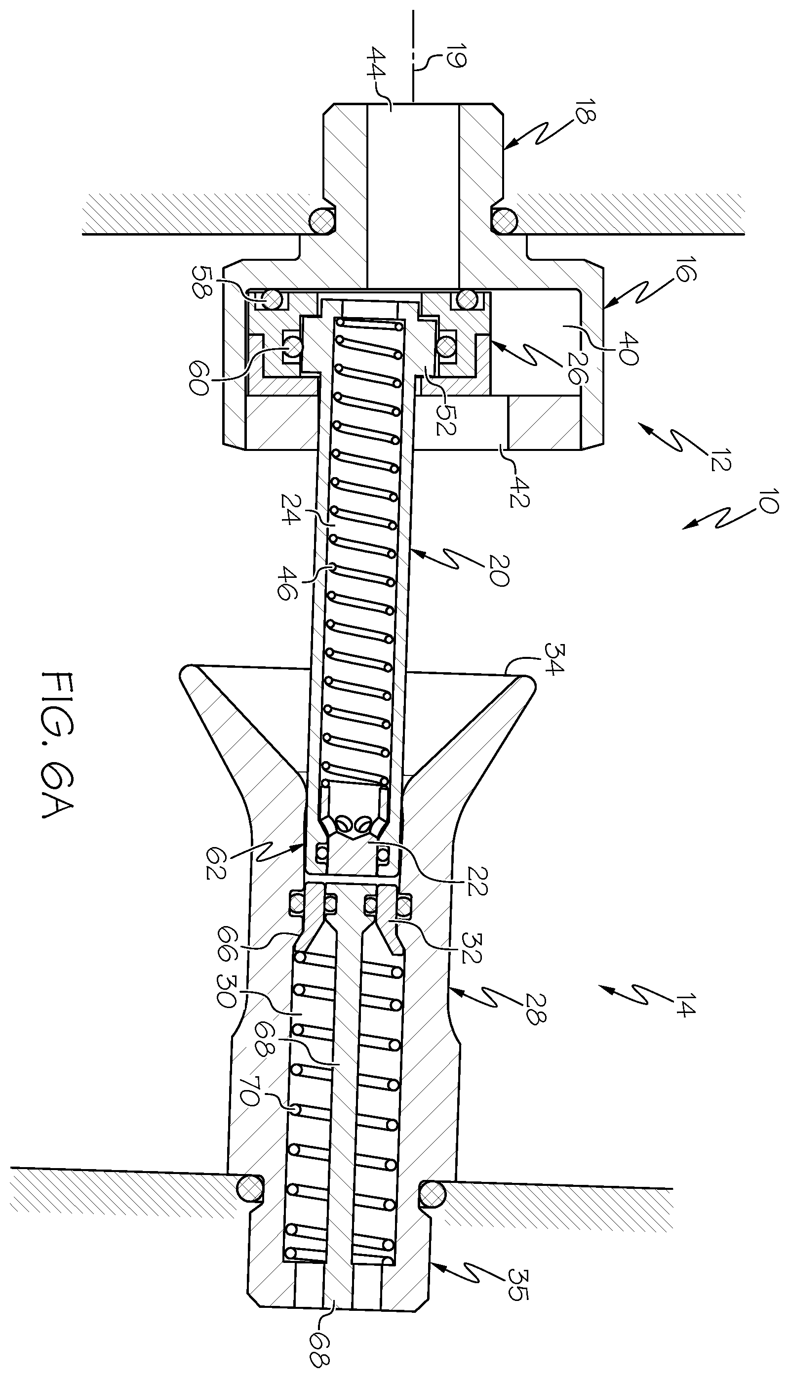 Patent US11815214 Figure 6 – Blind mate fluid coupling with misalignment compensation