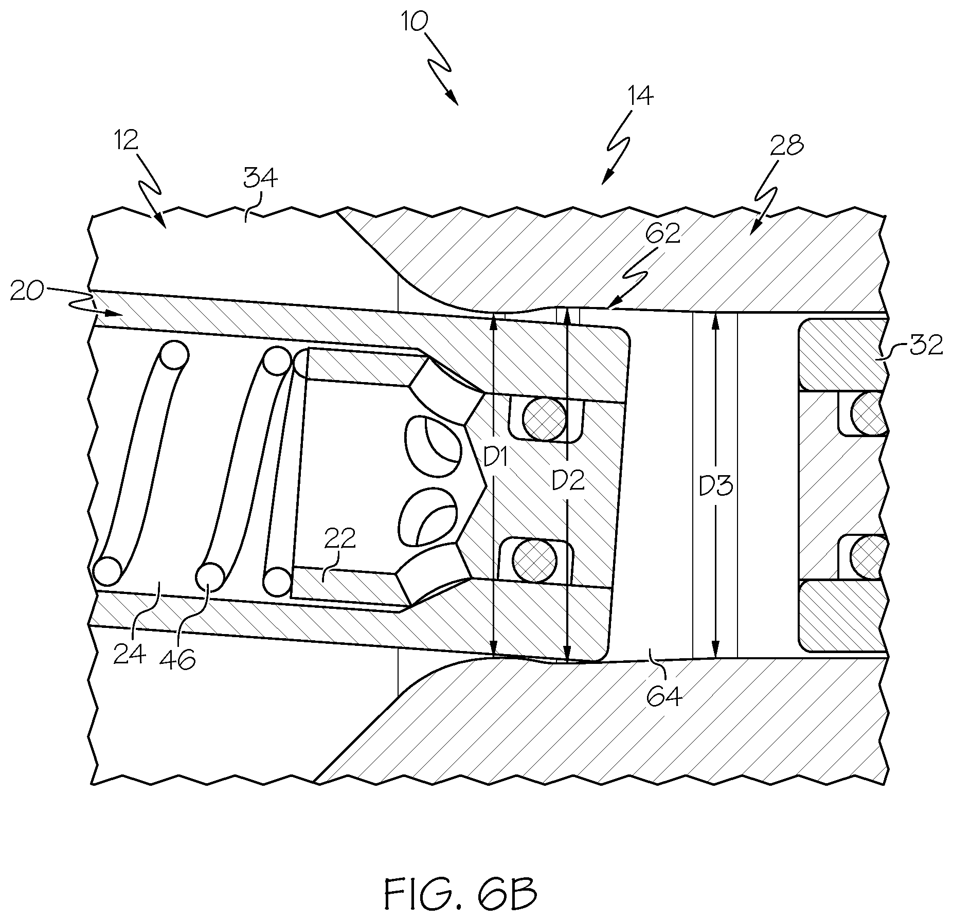 Patent US11815214 Figure 7 – Blind mate fluid coupling with misalignment compensation