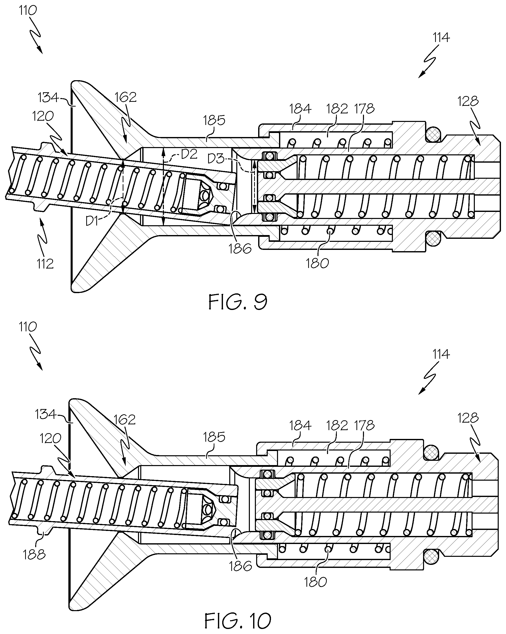 Patent US11815214 Figure 9 – Blind mate fluid coupling with misalignment compensation