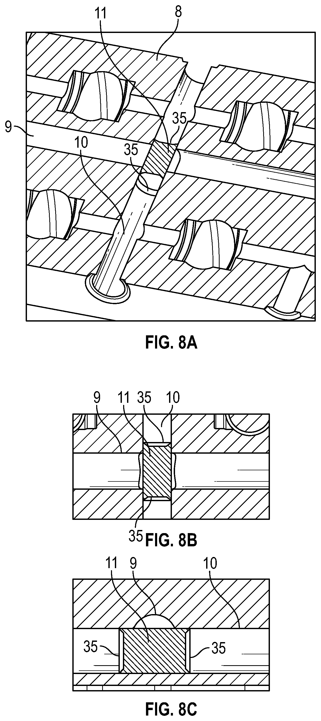 Patent US11815215 Figure 6 – Pig routing insert adapted for installation in a structure, structure and method