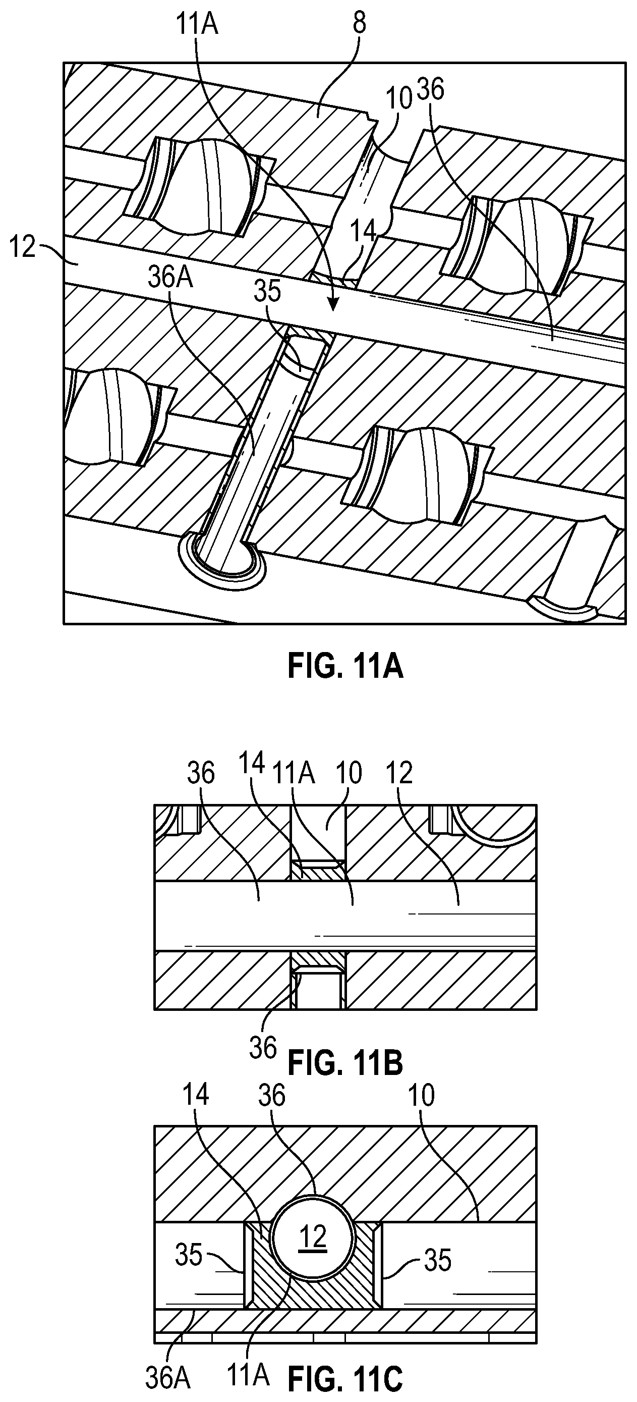 Patent US11815215 Figure 9 – Pig routing insert adapted for installation in a structure, structure and method