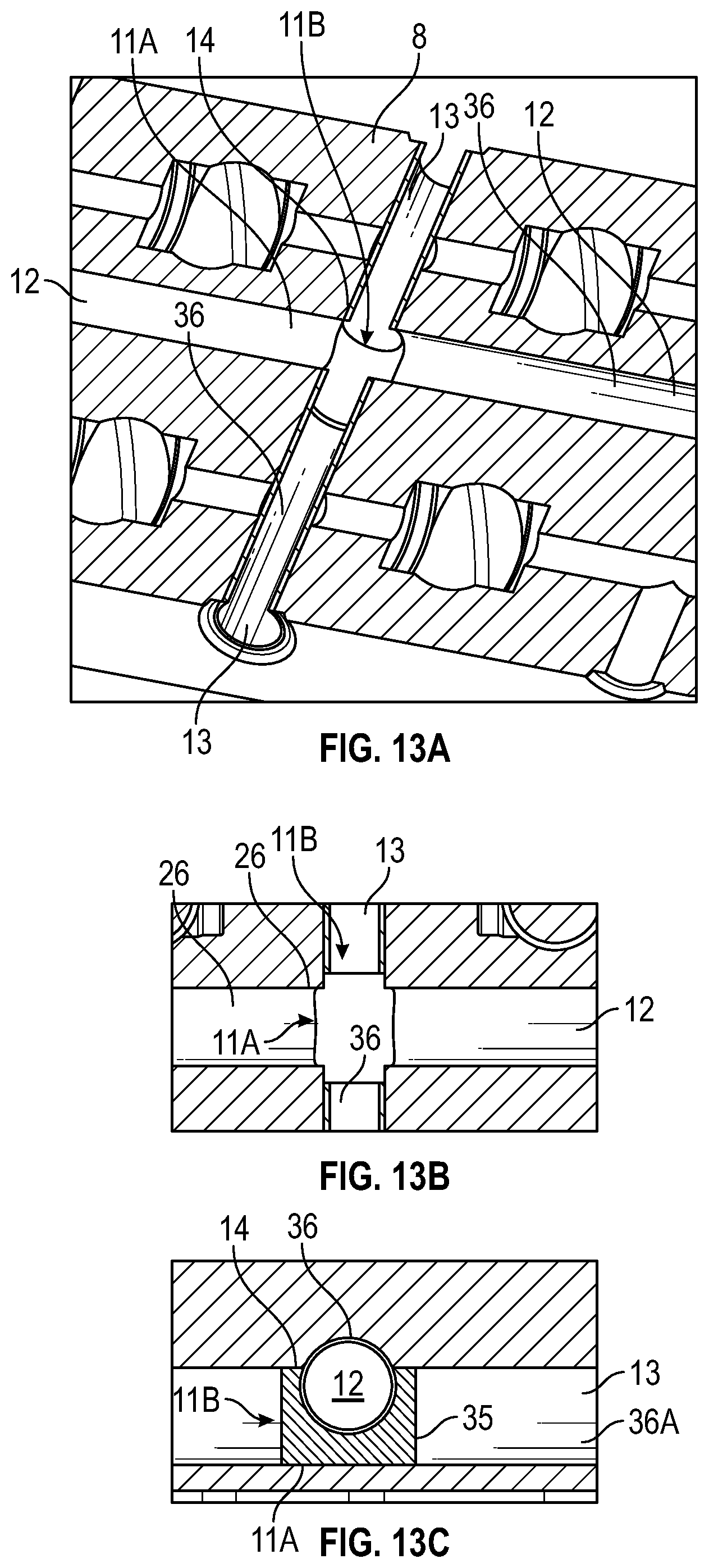 Patent US11815215 Figure 11 – Pig routing insert adapted for installation in a structure, structure and method