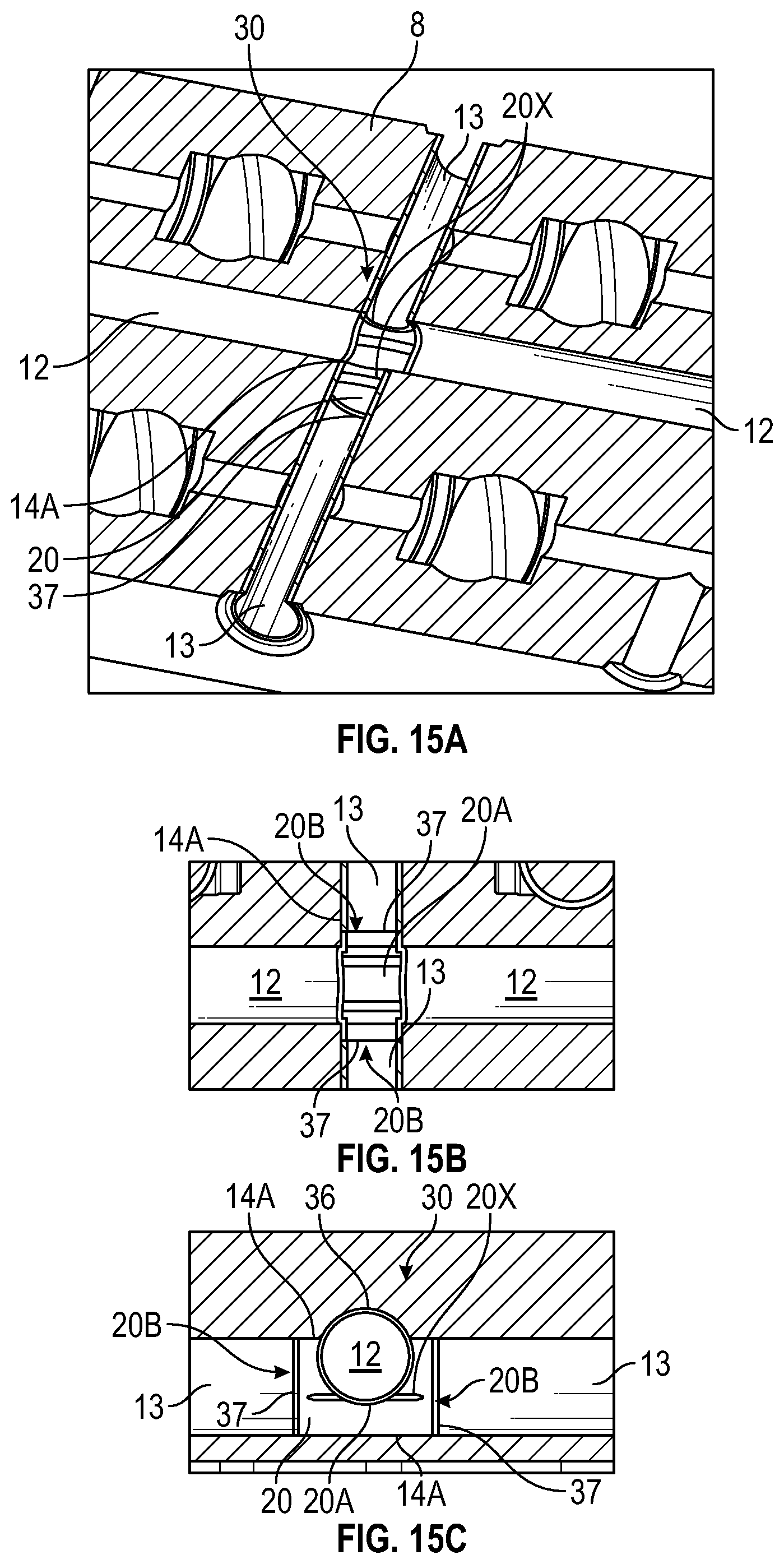 Patent US11815215 Figure 13 – Pig routing insert adapted for installation in a structure, structure and method
