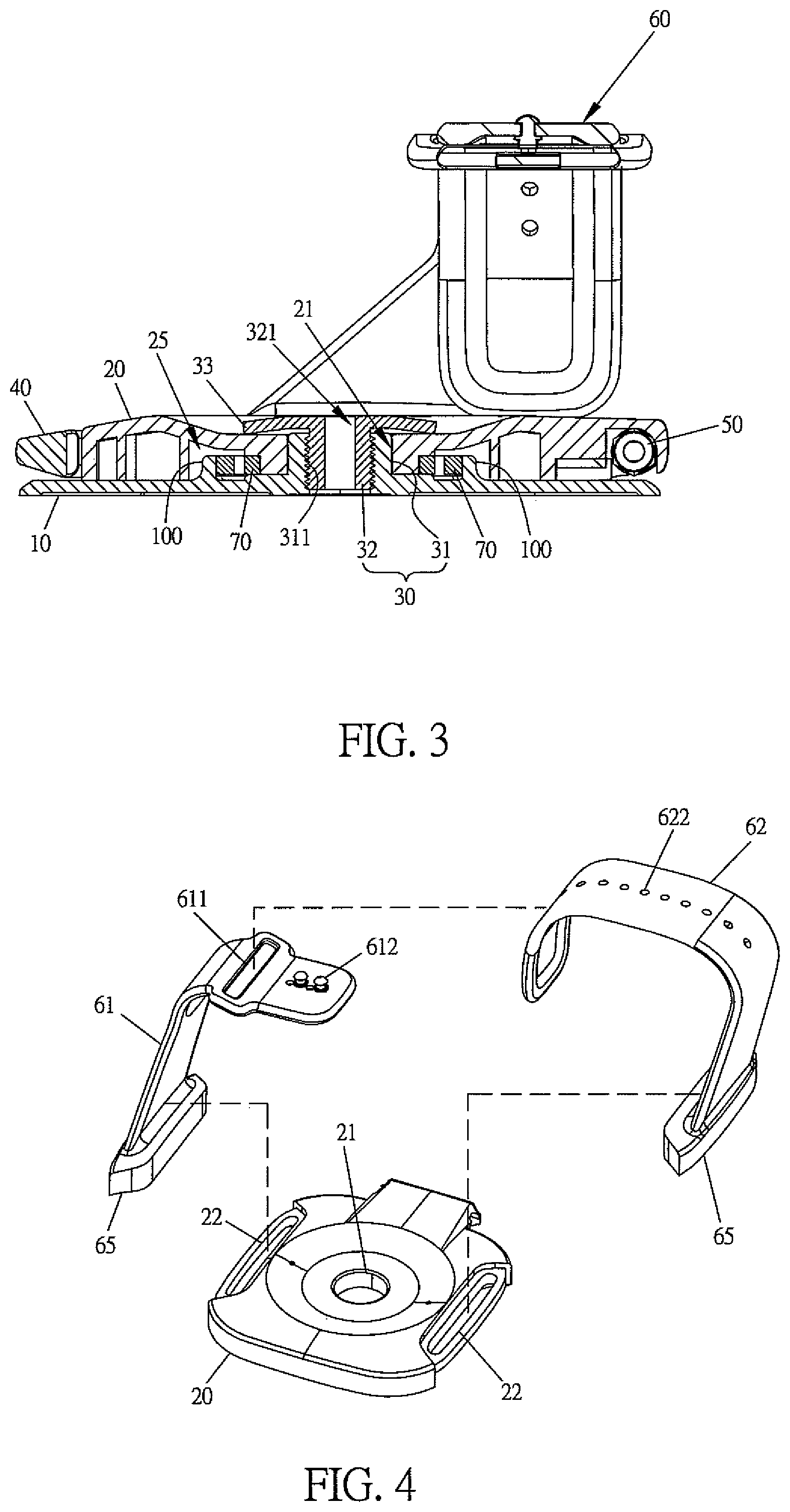 Patent US11815218 Figure 3 – Multifunctional rotatable stand frame for tablet electronic device