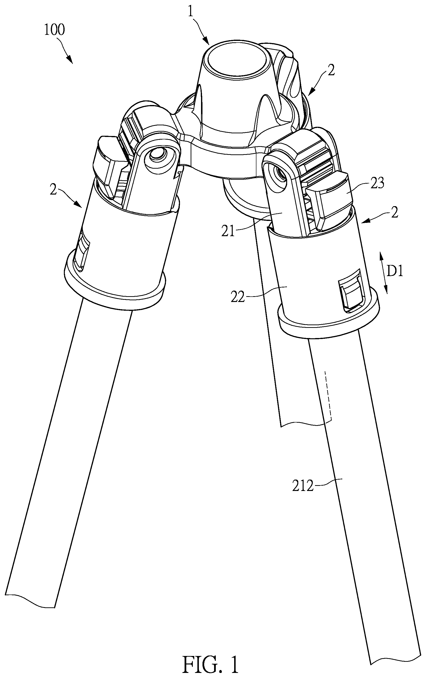 Patent US11815220 Figure 1 – Bracket