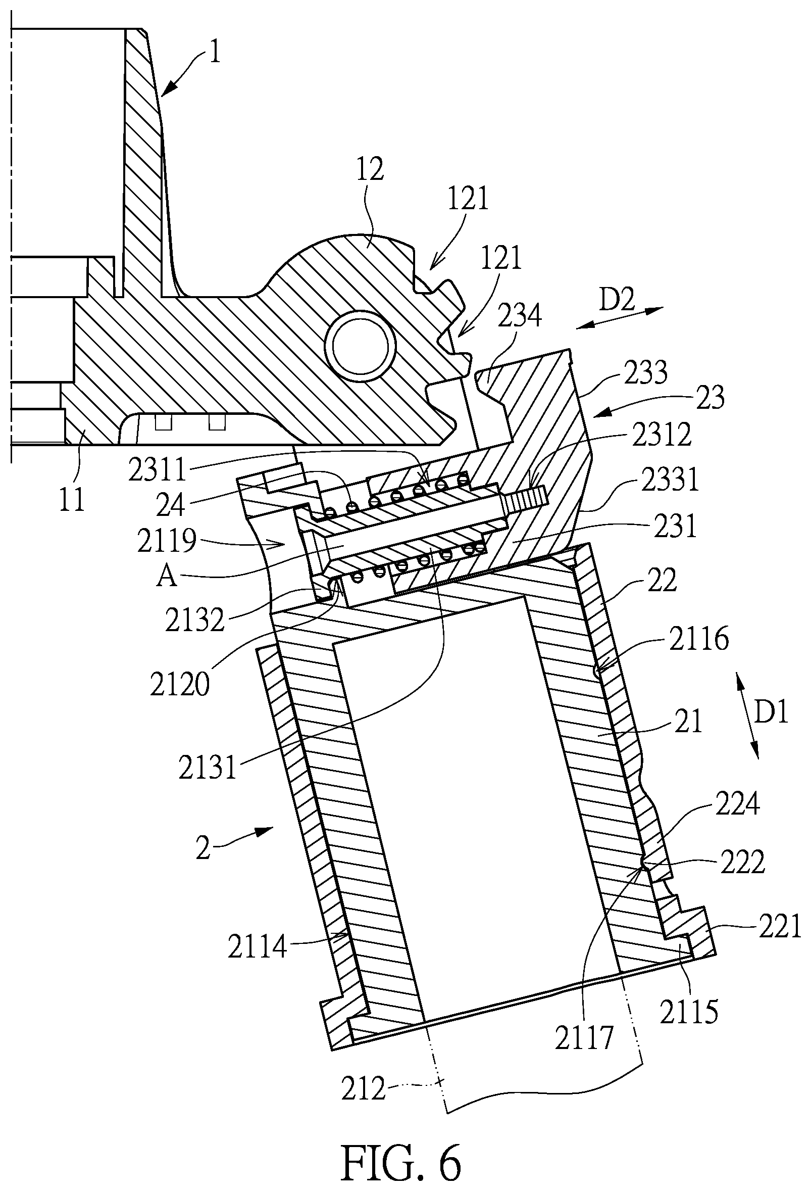 Patent US11815220 Figure 6 – Bracket