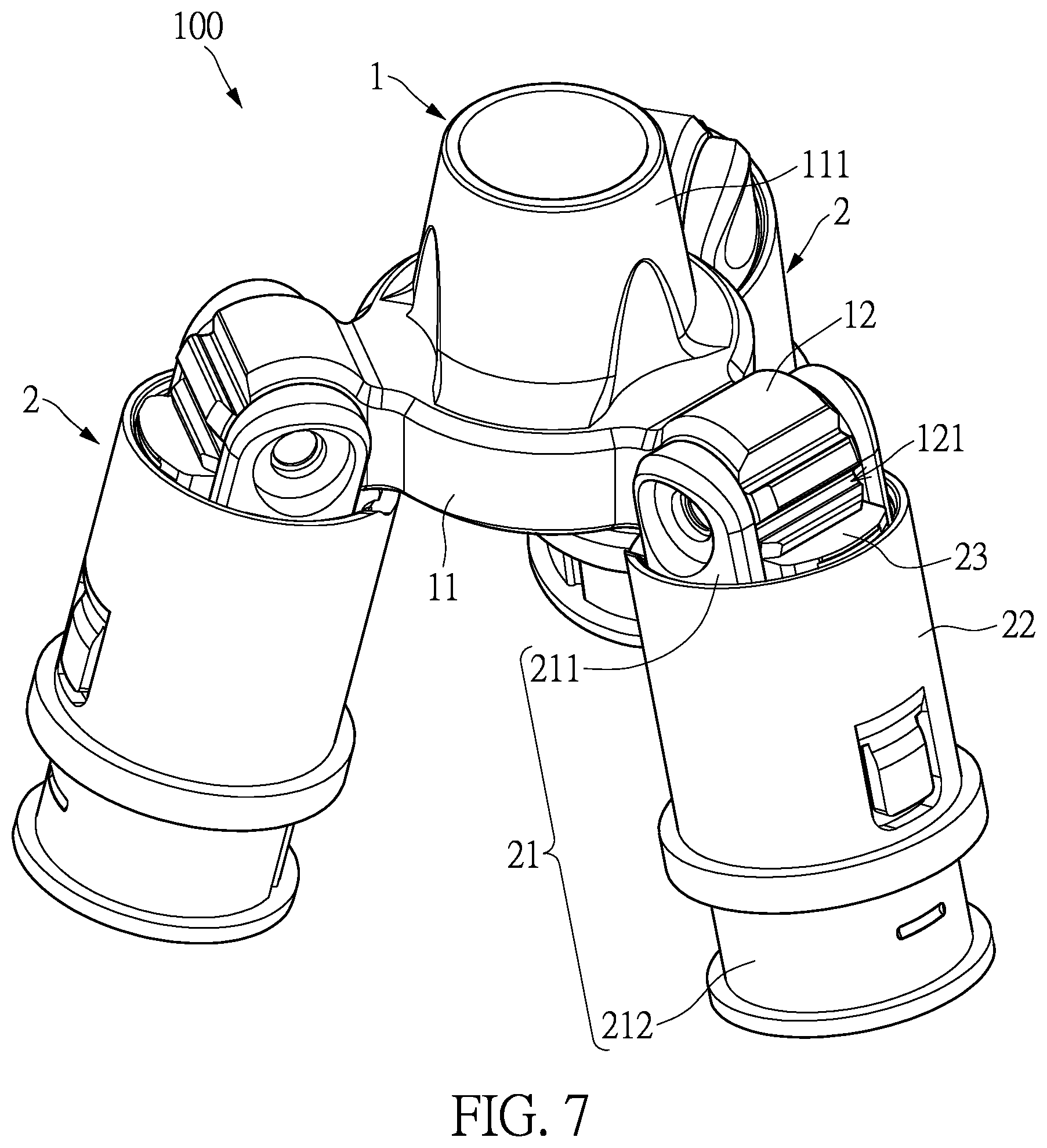 Patent US11815220 Figure 7 – Bracket