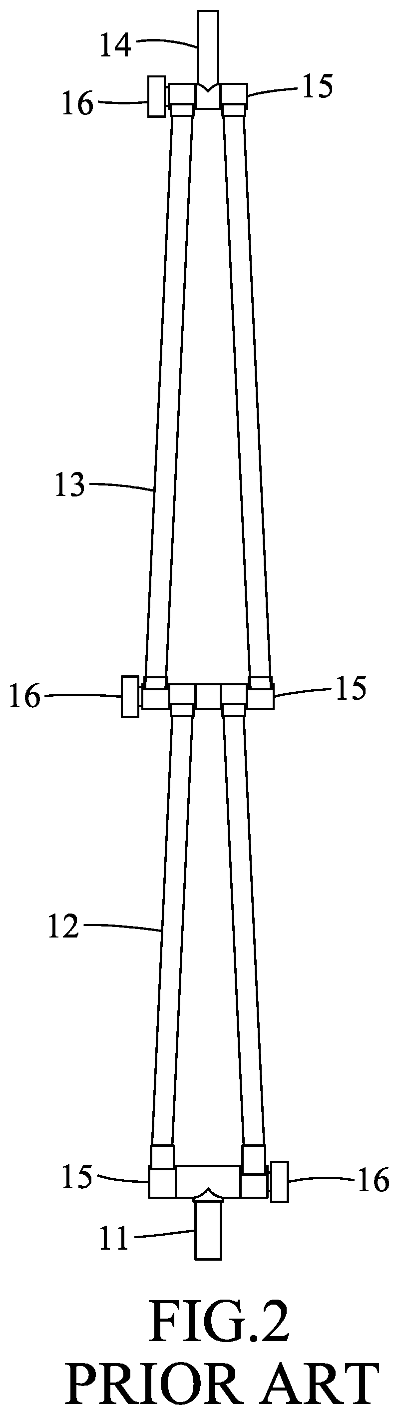 Patent US11815221 Figure 2 – Joint device of a support frame