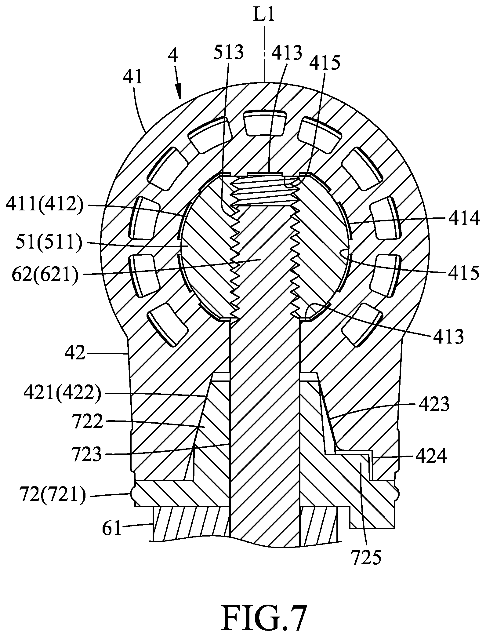 Patent US11815221 Figure 7 – Joint device of a support frame