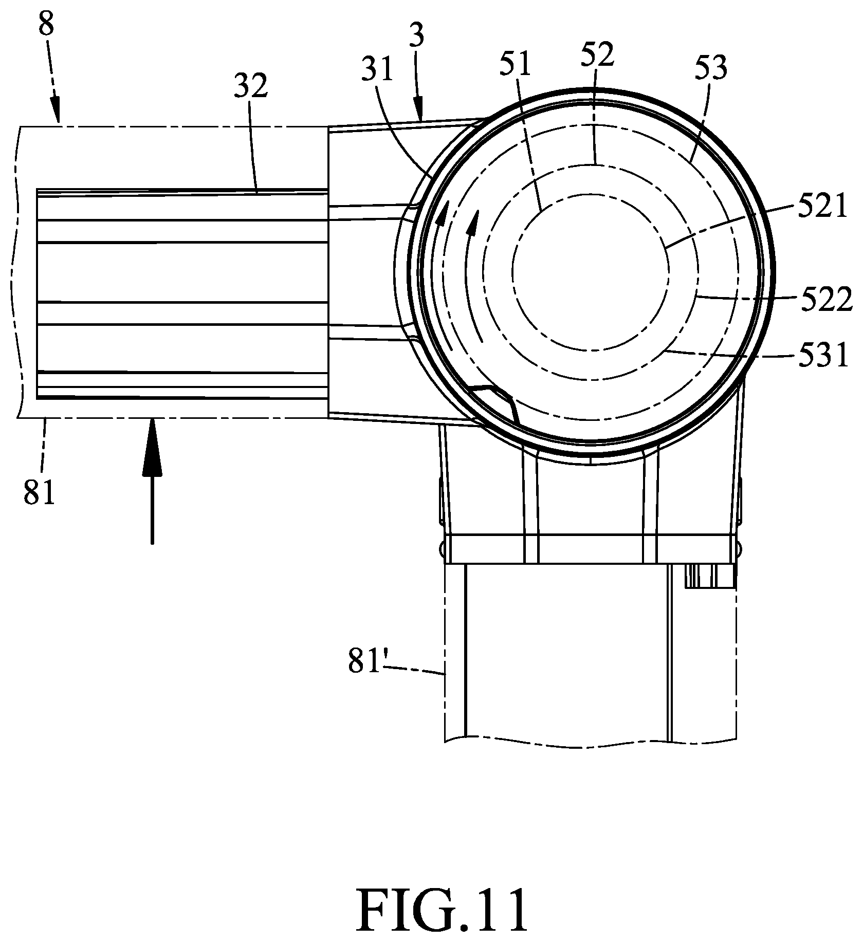 Patent US11815221 Figure 11 – Joint device of a support frame