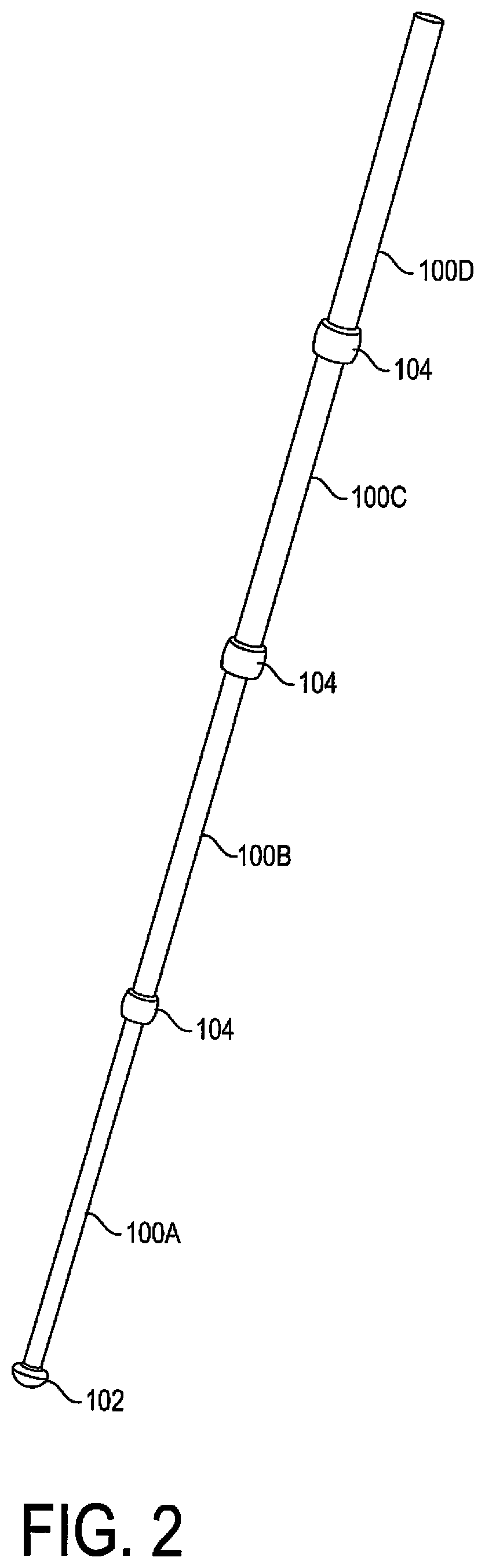 Patent US11815222 Figure 2 – Travel tripod
